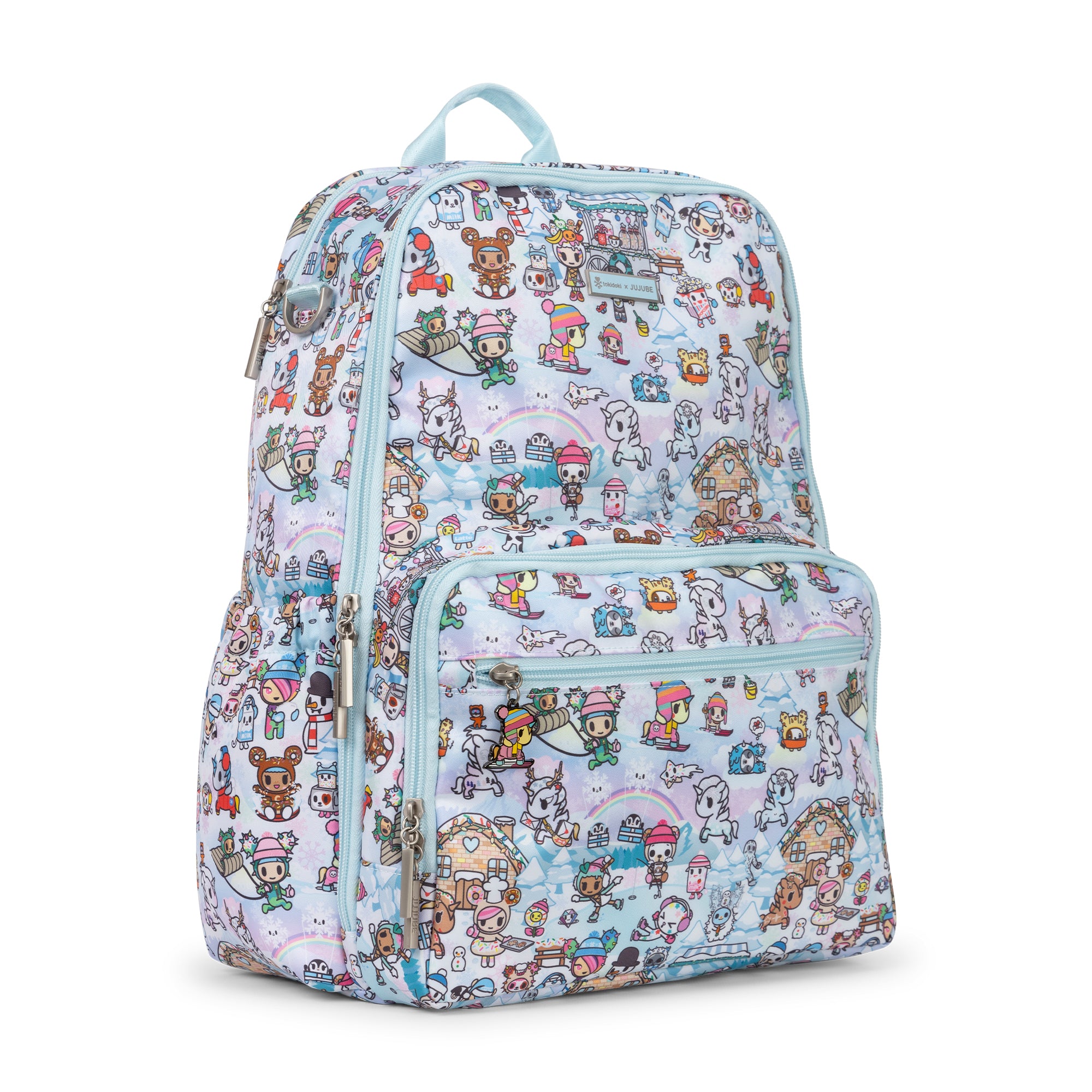 JuJuBe x tokidoki Snow Day Collection - Stylish Winter-Themed Diaper Bags & Accessories for Moms & Babies | Perfect for Travel, Shopping & Outdoor Adventures