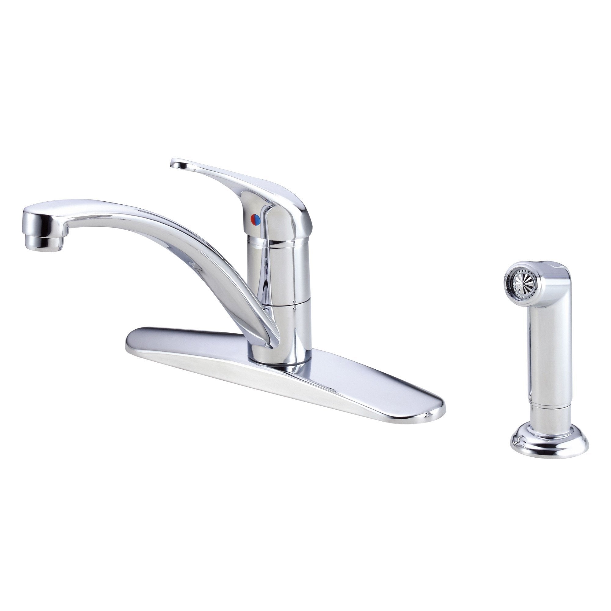 Danze Melrose Chrome Single Handle Pull-Down Sprayer Kitchen Faucet - Modern Design for Easy Dishwashing & Food Prep
