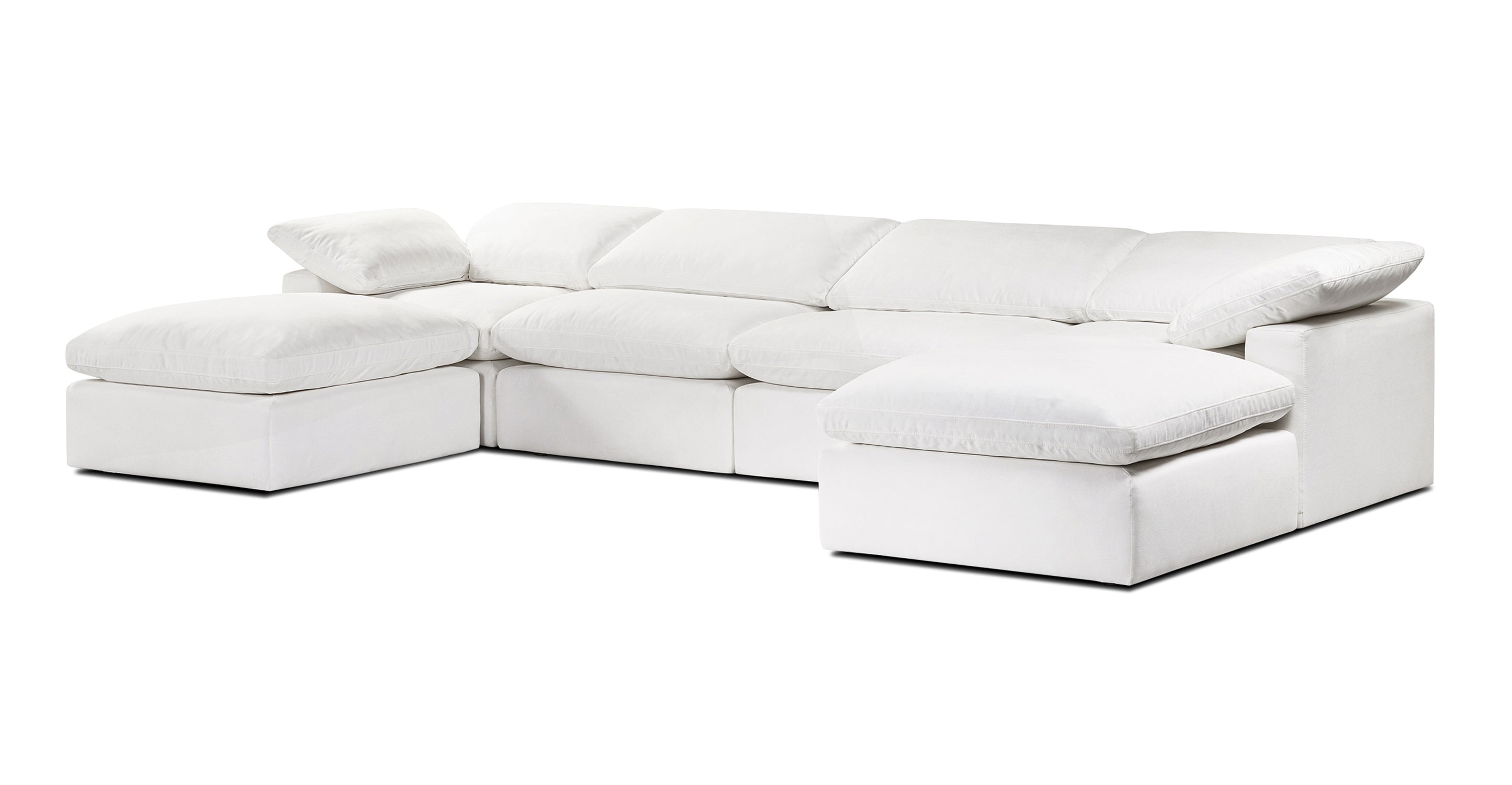 6-Seat Aspen Modular U-Shaped Sectional Sofa - Modern L-Shaped Living Room Couch for Large Spaces, Family Gatherings & Home Theater