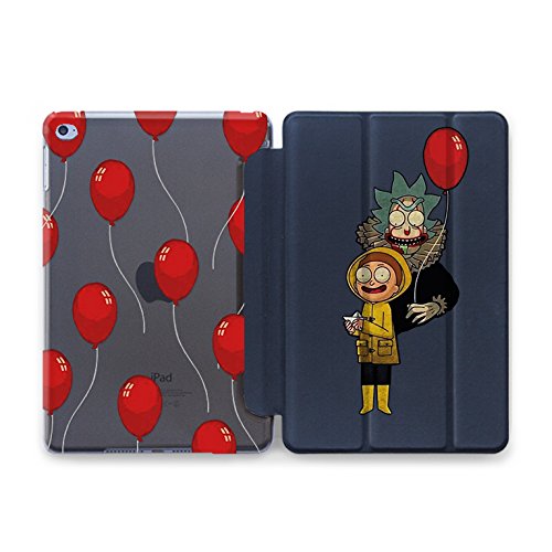 Rick and Morty Magnetic Smart Cover for Apple iPad Air 2 - Lightweight Plastic Protective Case with Crossover Art Design (Black) | Perfect for Fans, Travel & Everyday iPad Protection