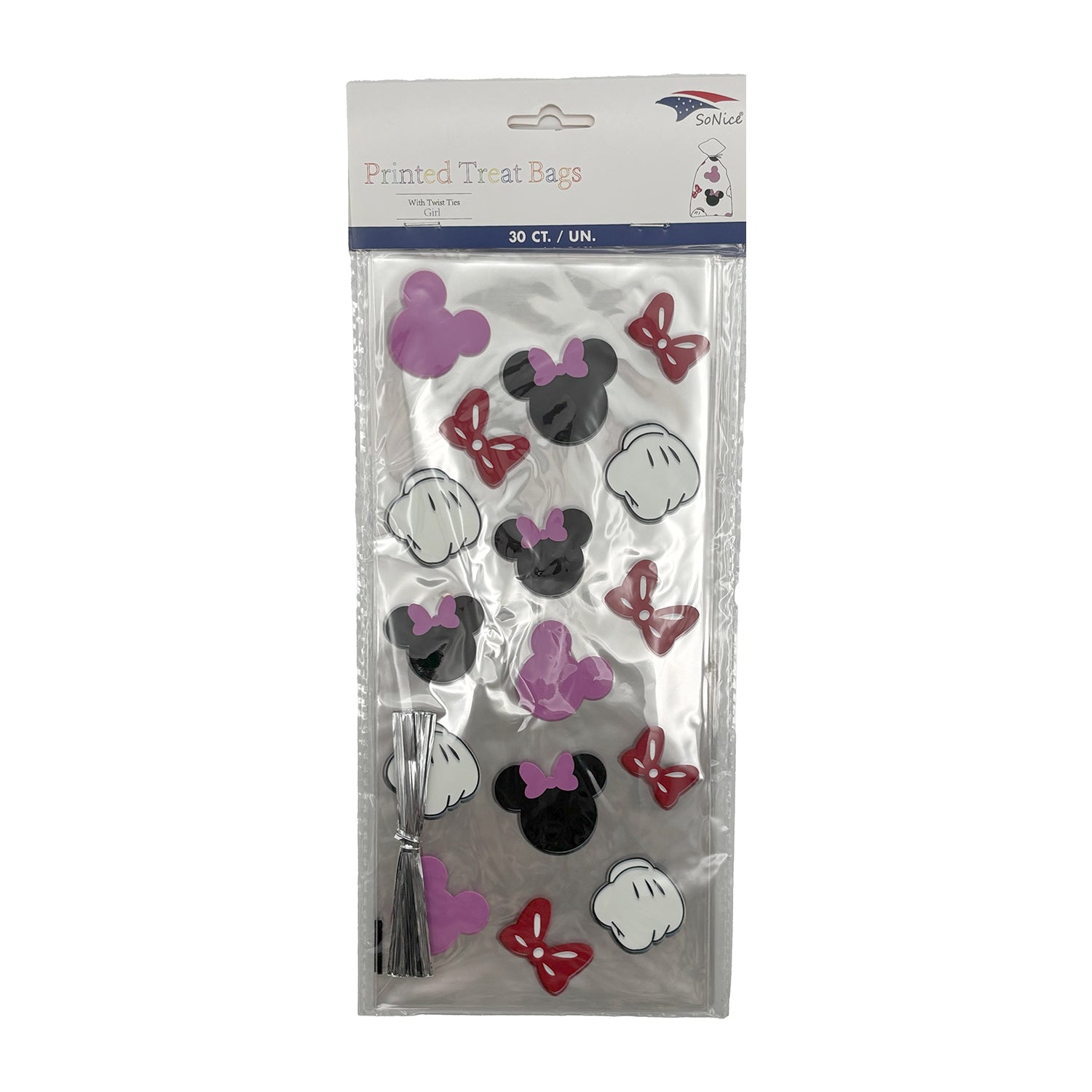 Minnie Mouse Party Favor Bags - 30 Count Bulk Pack for Birthday, Baby Shower & Disney Themed Events