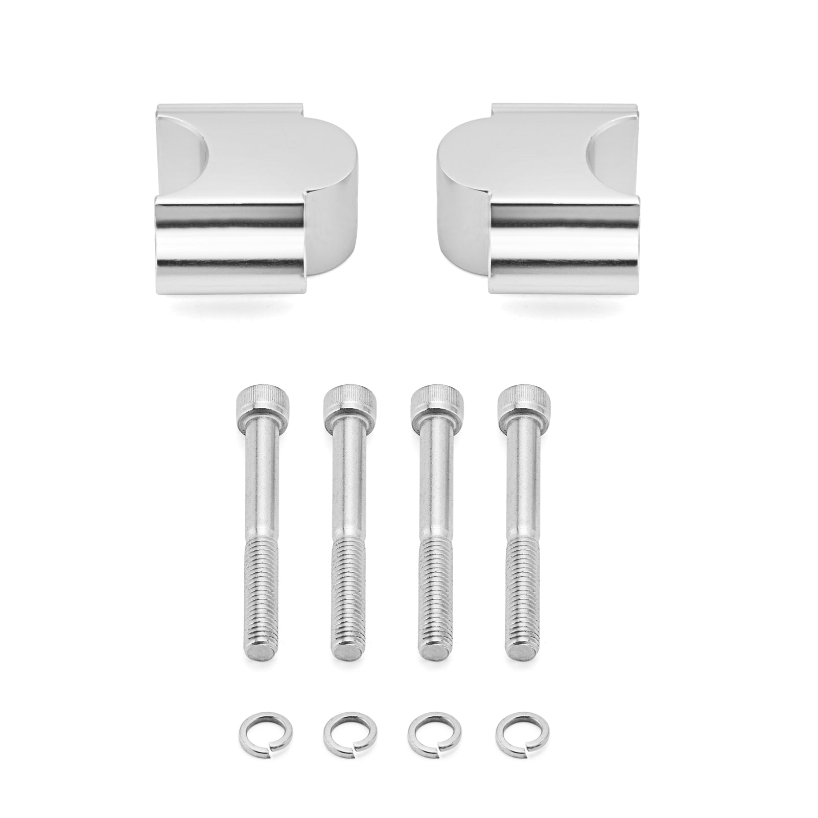 Yamaha ATV Dirt Bike 7/8'' Handlebar Risers - 30mm Motorcycle Bar Mount Clamp for Off-Road & Trail Riding Accessories