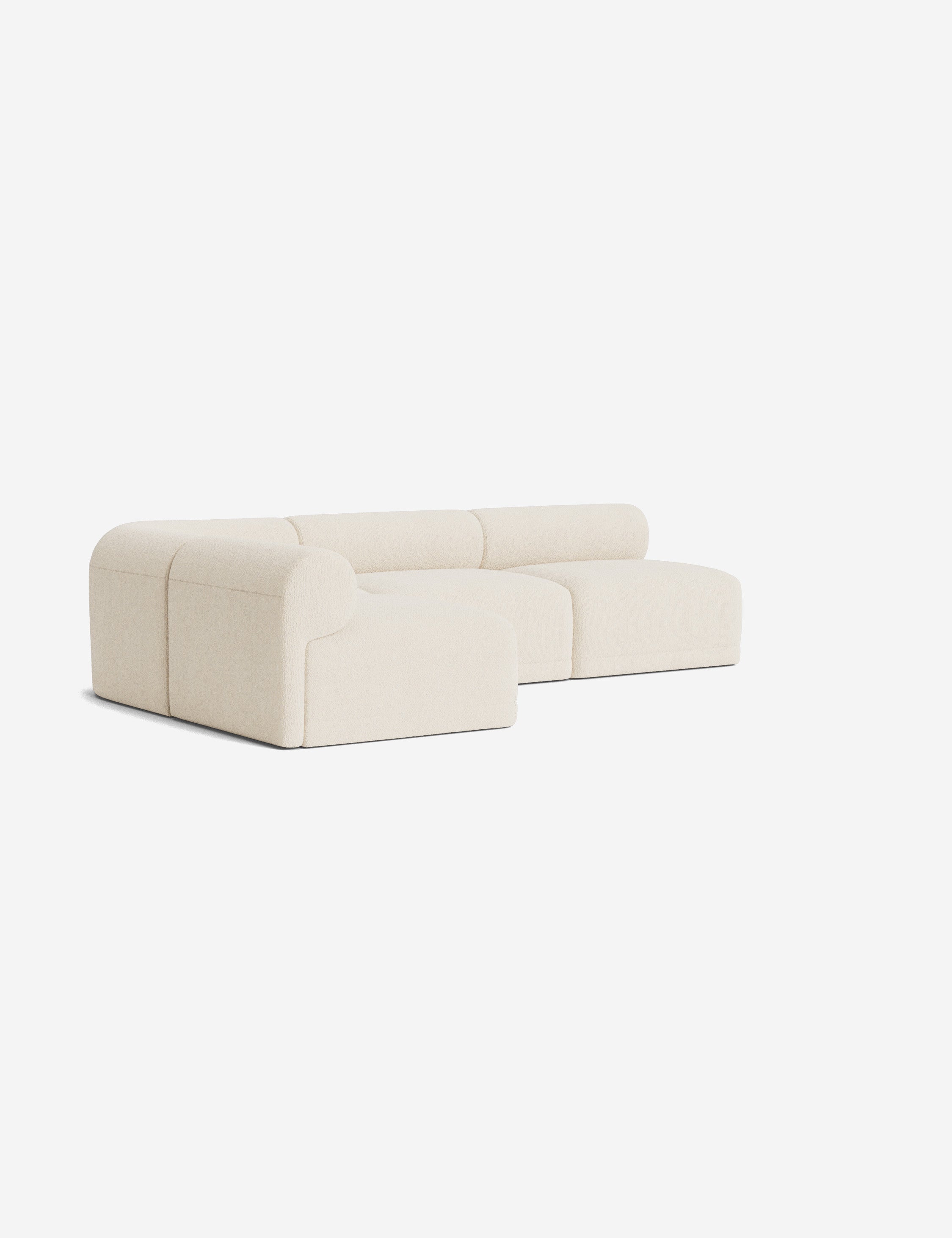 Modern Carson Sectional Sofa - Comfortable L-Shaped Couch for Living Room, Family Room & Home Theater - Soft Fabric Upholstery with Reversible Chaise
