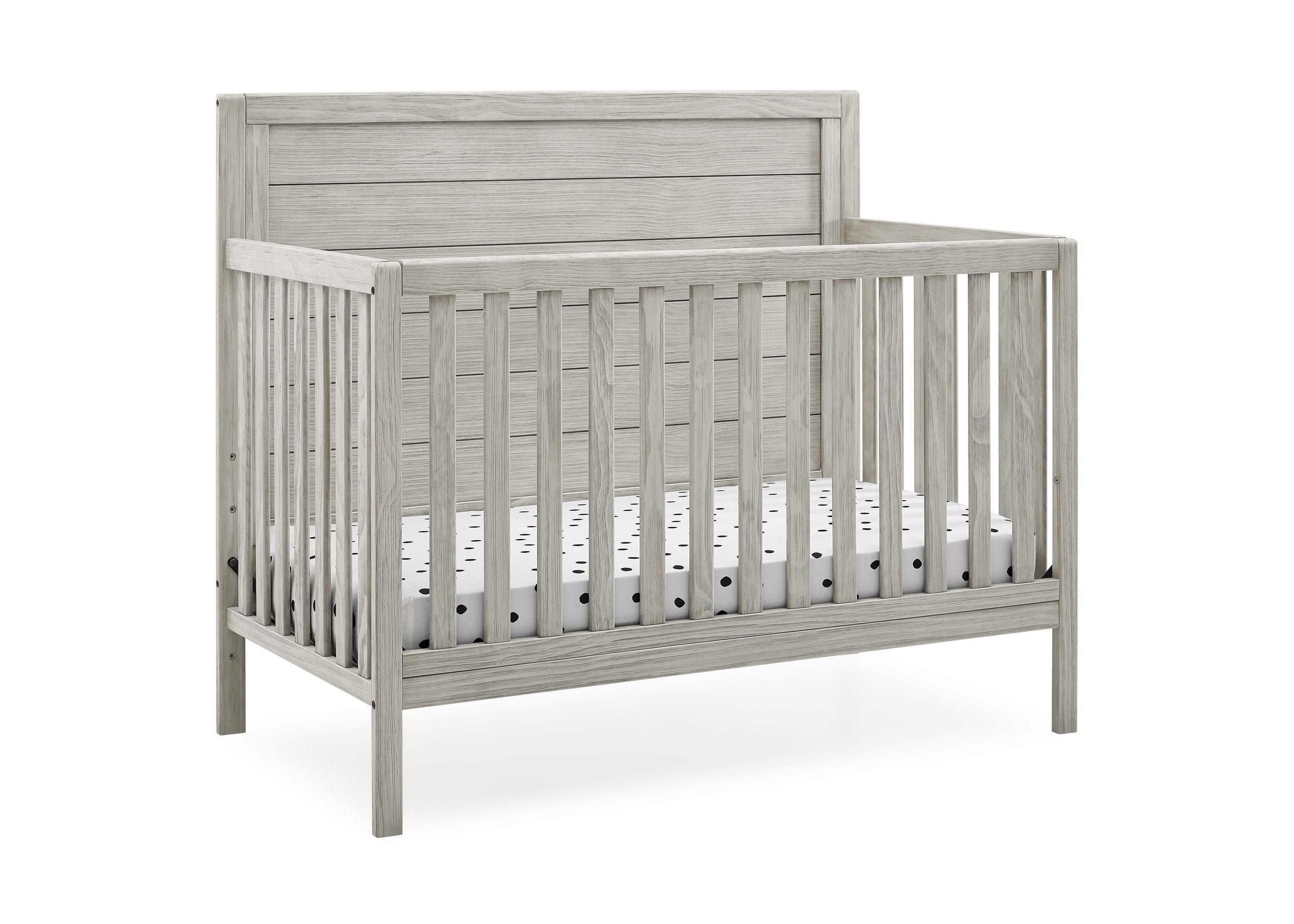 Cambridge 4-in-1 Convertible Baby Crib - Toddler Bed & Daybed with Mattress - Nursery Furniture for Boys & Girls - Perfect for Bedrooms, Daycare & Guest Rooms