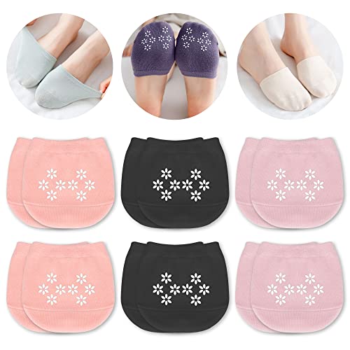 6 Pairs (Pink-black-skin Powder)