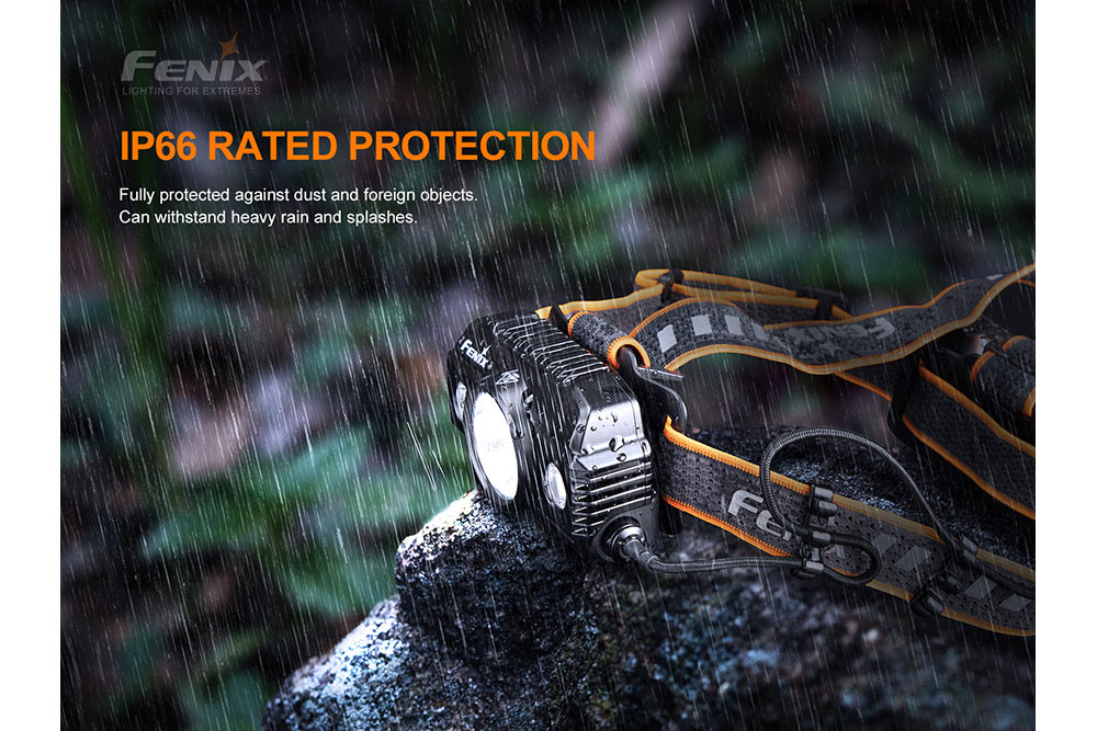Fenix HP30R V2.0 Rechargeable LED Headlamp - 3000 Lumens Bright Headlight for Camping, Hiking & Outdoor Adventures