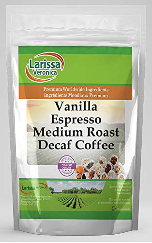 Vanilla Espresso Medium Roast Decaf Coffee Beans - Gourmet Naturally Flavored Whole Bean Coffee - 16oz Bag - Perfect for Home Brewing, Office Use & Gifts (ZIN: 566994)