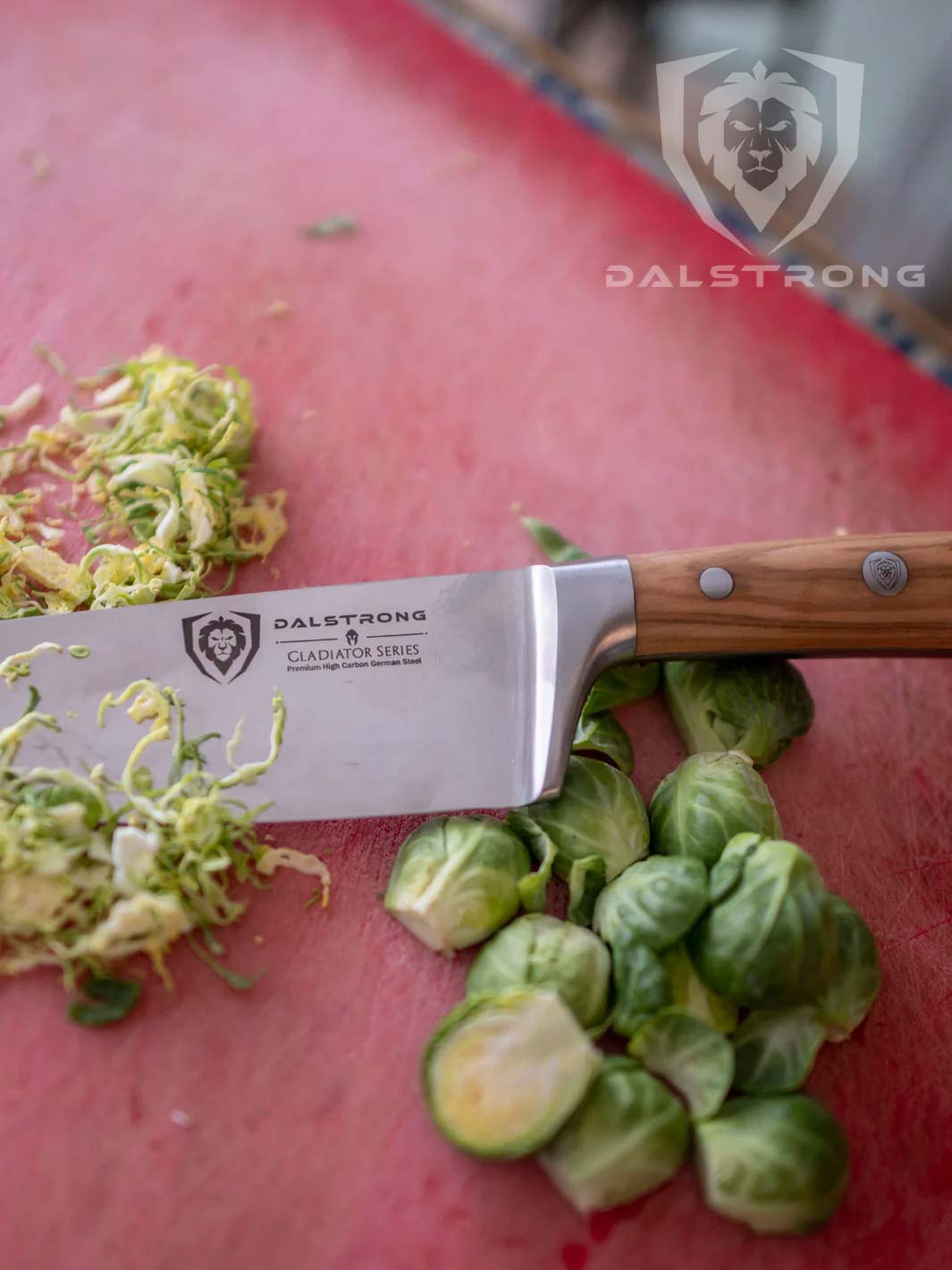 Dalstrong Gladiator Series 8-Inch Chef Knife with Olive Wood Handle - Professional Kitchen Knife for Slicing, Dicing & Chopping - Perfect for Home Cooks & Professional Chefs