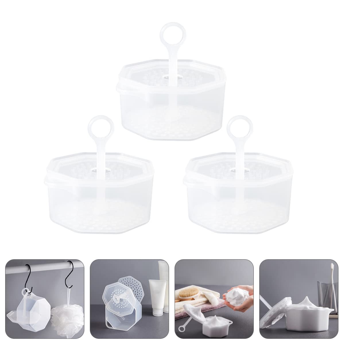 6-Piece Manual Foam Cup Face Cleansing Set - Skin Care Tools for Women with Rich Lather Maker, Mini Frother & High Capacity PP Bubble Cup - Perfect for Daily Facial Cleansing & Spa Skincare Routine