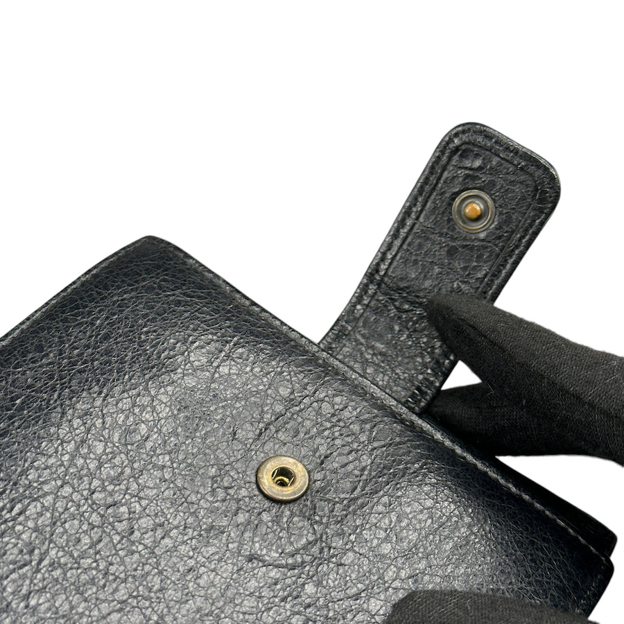 Balenciaga Motorcycle Zip Wallet - Luxury Leather Wallet for Men & Women - Perfect for Travel, Business & Everyday Use
