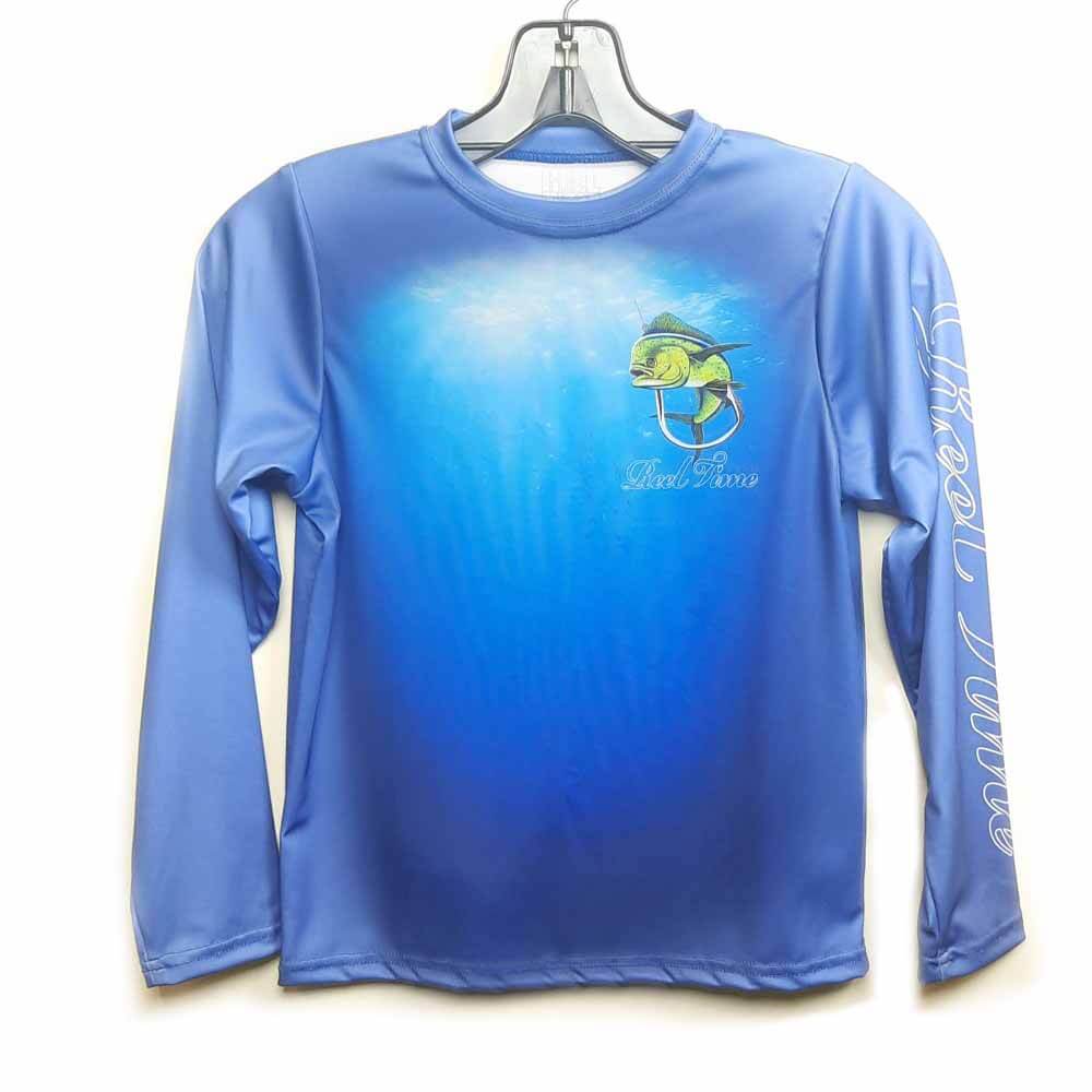 Men's Long Sleeve Sailfish Mahi Tuna Fishing Shirt - UPF 50+ Sun Protection, Quick Dry & Breathable - Perfect for Deep Sea Fishing, Boating & Outdoor Water Sports