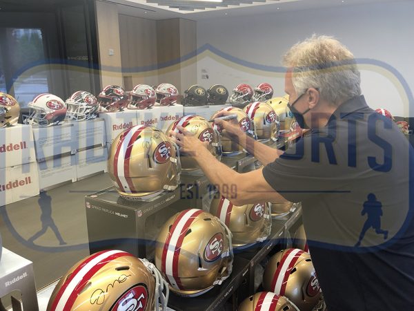 Joe Montana Autographed San Francisco 49ers Full-Size NFL Speed Helmet - Perfect for Football Collectors, Sports Memorabilia Displays & 49ers Fan Gifts