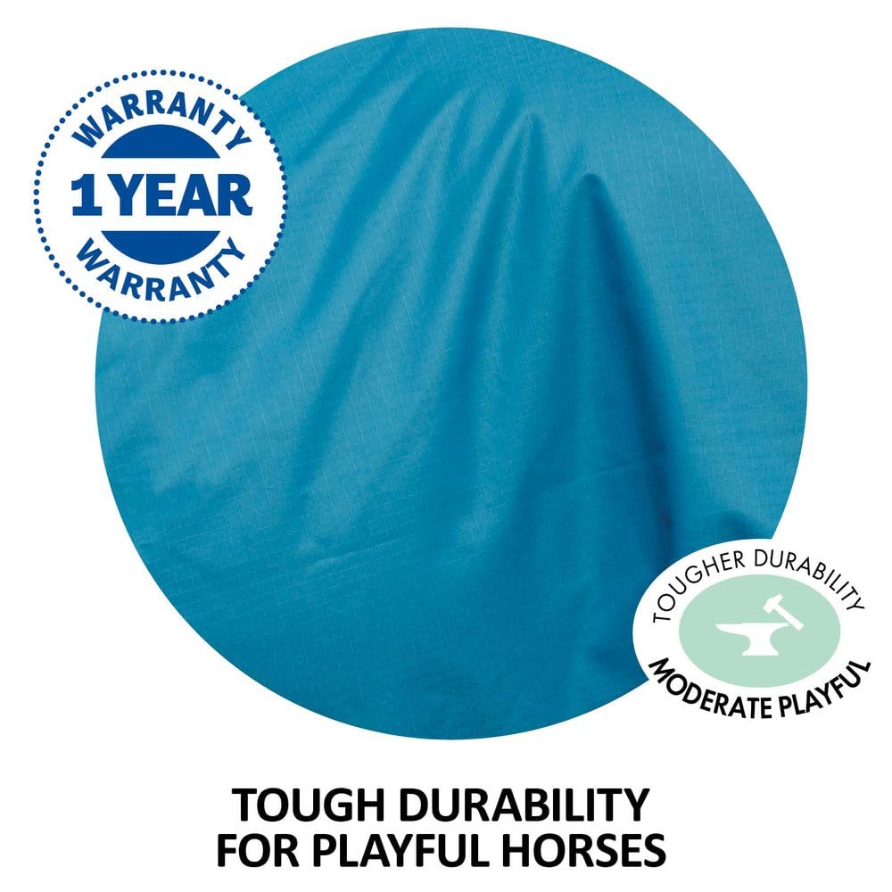 Contour Collar Classic II Horse Turnout Blanket - Waterproof Winter Horse Blanket with Bellyband Closure | Weather Protection for Cold Climates | Ideal for Stables, Trail Riding & Outdoor Horse Care