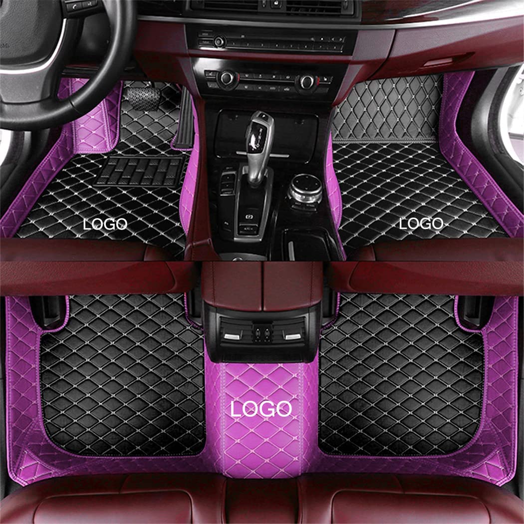 Custom All-Weather Waterproof Leather Car Floor Mats - Full Coverage Protection for 95% Sedan, SUV & Sports Cars | Perfect for Daily Commute, Road Trips & Extreme Weather Conditions