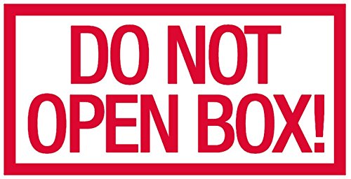Self-Inking Custom Stamp for Ecommerce Packaging - Do Not Open Box (Red) | Perfect for Online Retail, Shipping Labels & Business Branding