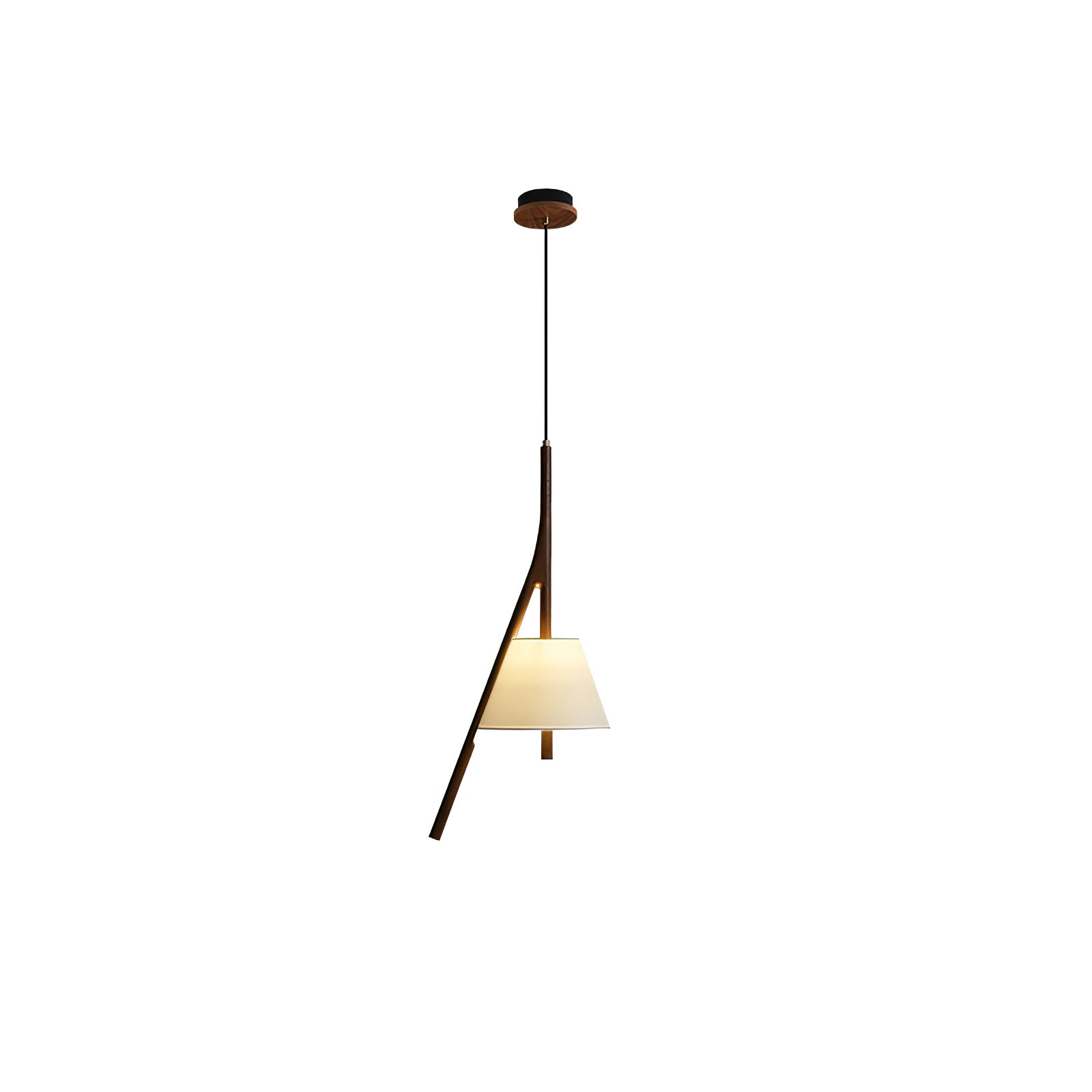Handmade Nanzhi Wooden Pendant Light - Modern Scandinavian Hanging Lamp for Living Room, Bedroom & Dining Room Decor