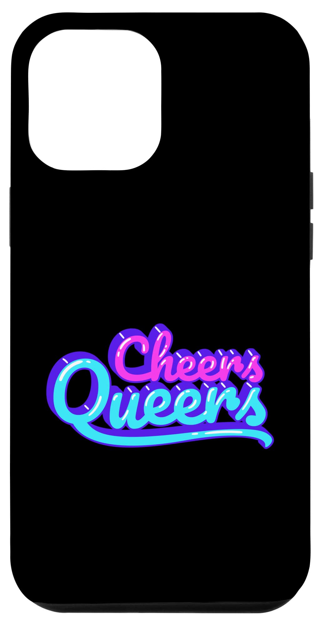 iPhone 12 Pro Max Case - Rainbow LGBT Pride Protective Cover for Cheer Queers | Durable Phone Case for Daily Use, Parties & Pride Events