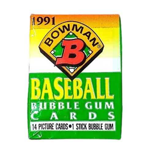 1991 Bowman Baseball Cards Unopened Pack - Vintage MLB Trading Cards Collection - Perfect for Collectors, Investors & Sports Memorabilia Enthusiasts