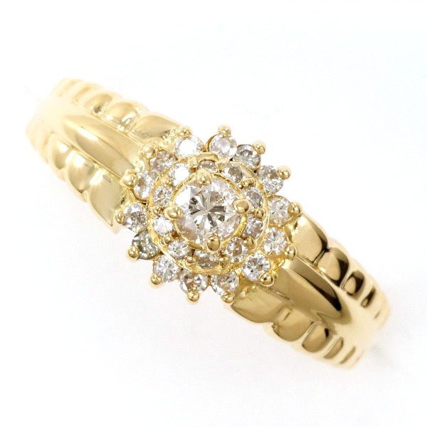 18K Yellow Gold Diamond Ring for Women - Elegant Solitaire Engagement & Wedding Band - Perfect for Proposals, Anniversaries, and Special Occasions