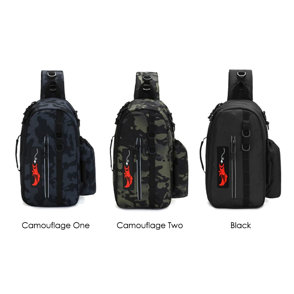 Qingyuan Fishing Shoulder Bag - Waterproof Travel Carry Bag with Reel Storage for Outdoor Fishing & Camping | Perfect for Anglers & Travel Enthusiasts