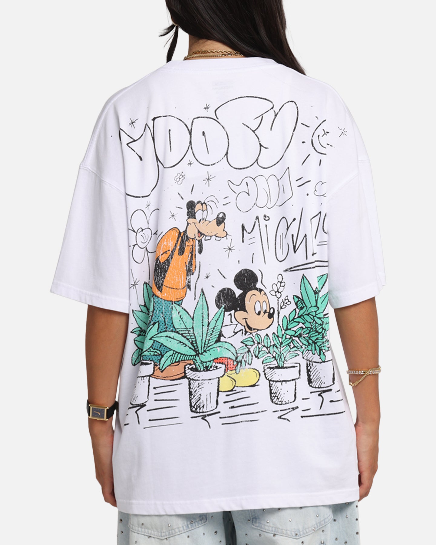 Disney Best Friends T-Shirt for Women - Soft Cotton White Graphic Tee - Cute Matching Outfits for BFFs, Sisters & Couples - Perfect for Casual Wear, Gifts & Theme Parks