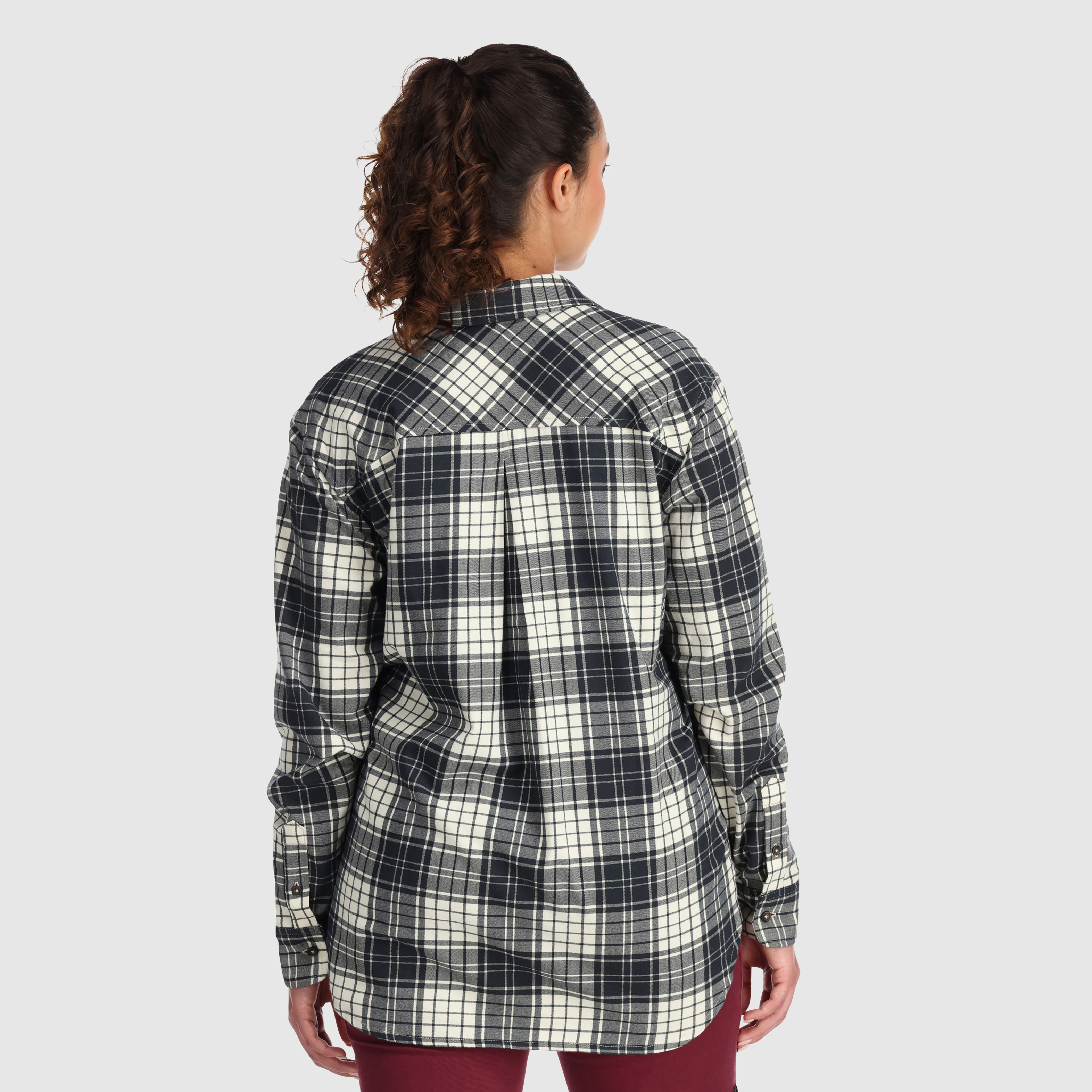 Women's Kulshan Flannel Shirt - Soft Plaid Button-Down Long Sleeve Shirt for Casual Wear & Outdoor Activities | Final Sale
