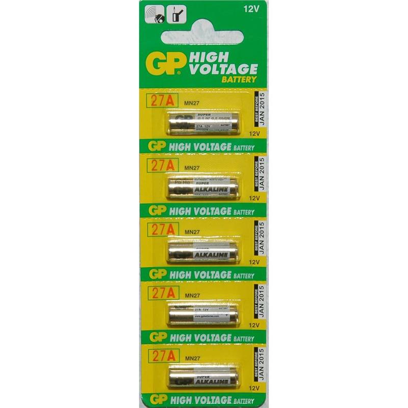 A27BP 12V Alkaline Battery - Long Lasting Power for Key Fobs, Garage Door Openers & Electronic Devices (Pack of 1)