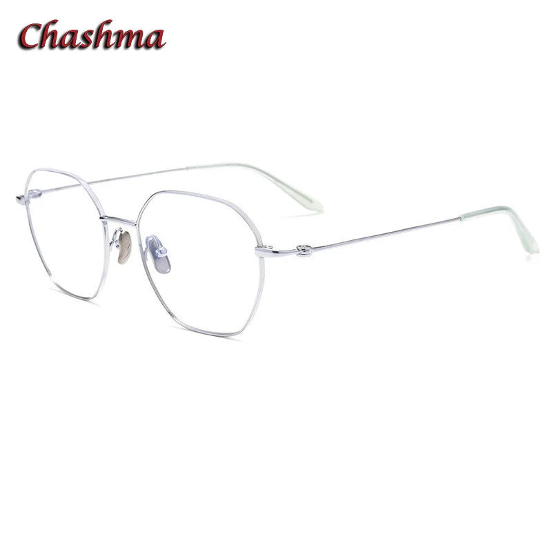 Unisex Titanium Full Rim Flat Top Oval Eyeglasses 84824 - Stylish & Durable for Work, Reading & Everyday Wear