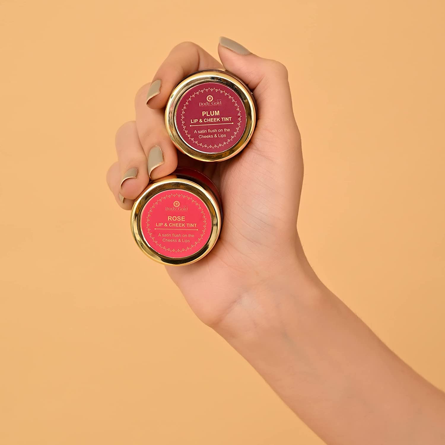 Natural Rose Lip & Cheek Tint Blush - Chemical-Free, Easy to Blend for Men & Women (5g) | Perfect for Everyday Makeup & Natural Glow