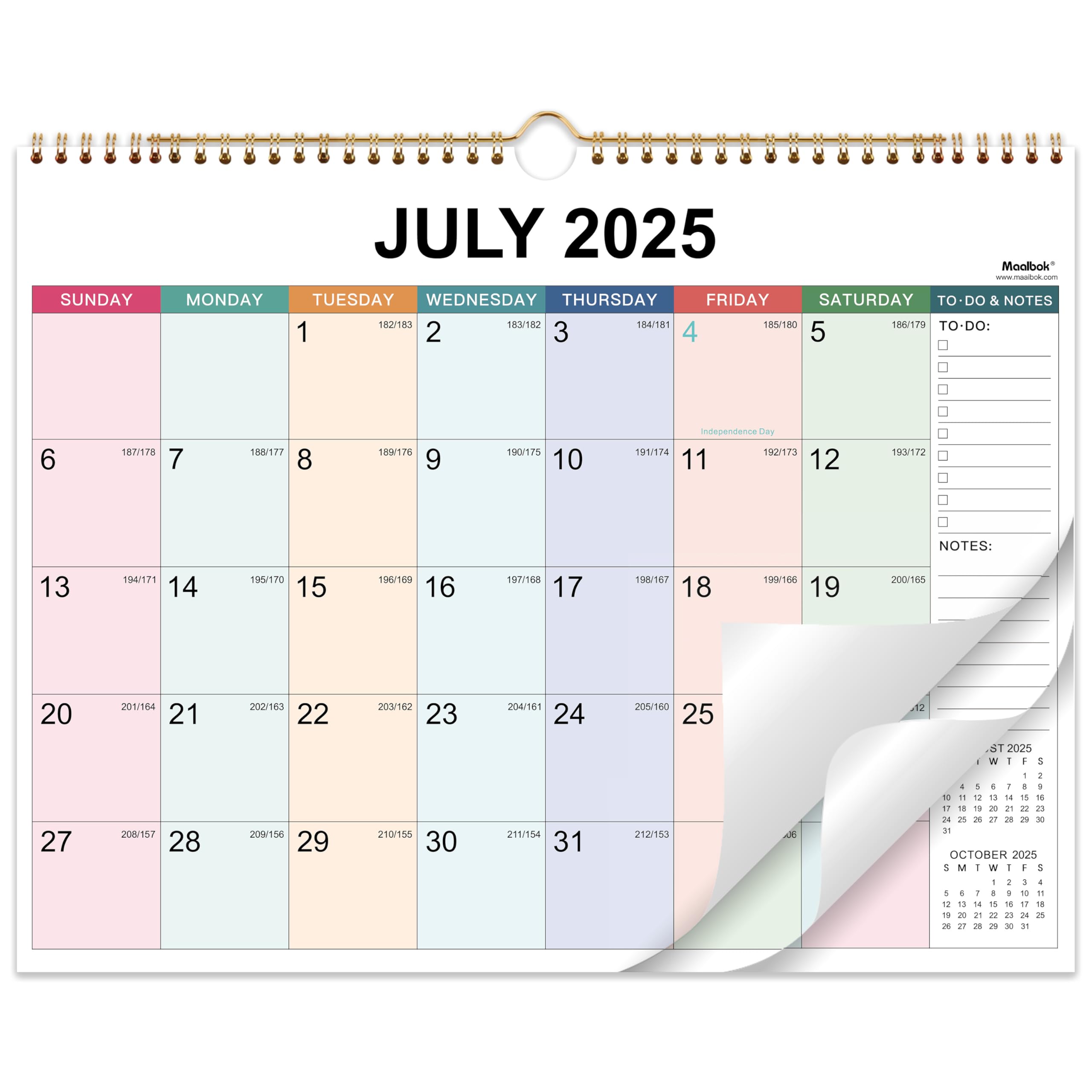 2025-2026 Wall Calendar | 18-Month Large Format Planner (July 2025 - December 2026) | 15
