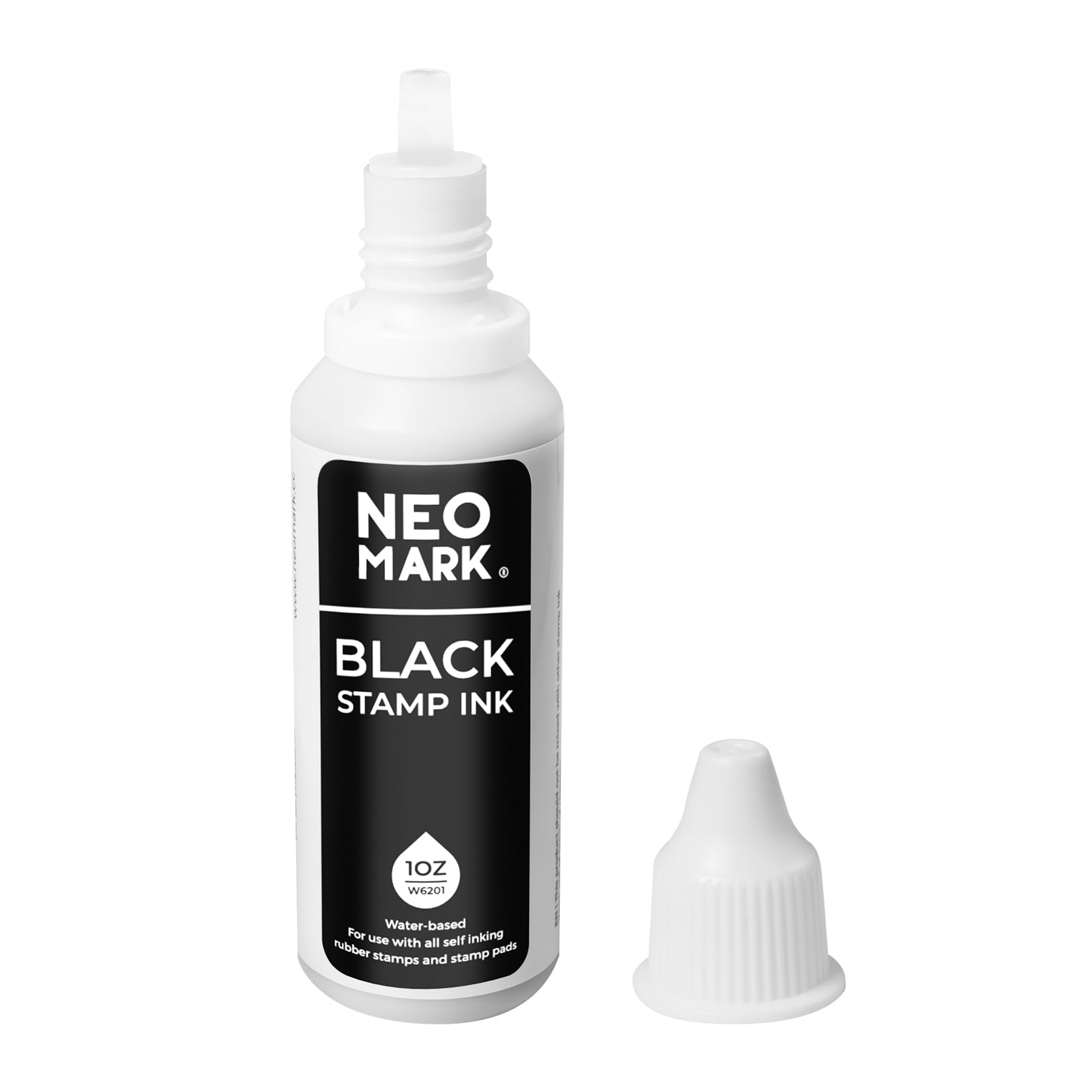 Premium Quick-Drying Stamp Ink - AP-Certified Non-Toxic Black Ink Refill (1oz) for Self-Inking Stamps, Date Stamps & Stamp Pads | Perfect for Office, Crafting & Document Signing