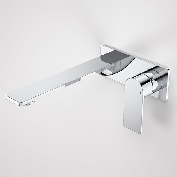 Caroma Urbane II 220mm Lead-Free Wall Mounted Bathroom Basin Mixer Tap - Rectangle Chrome Design for Modern Vanities & Spa-Like Showers