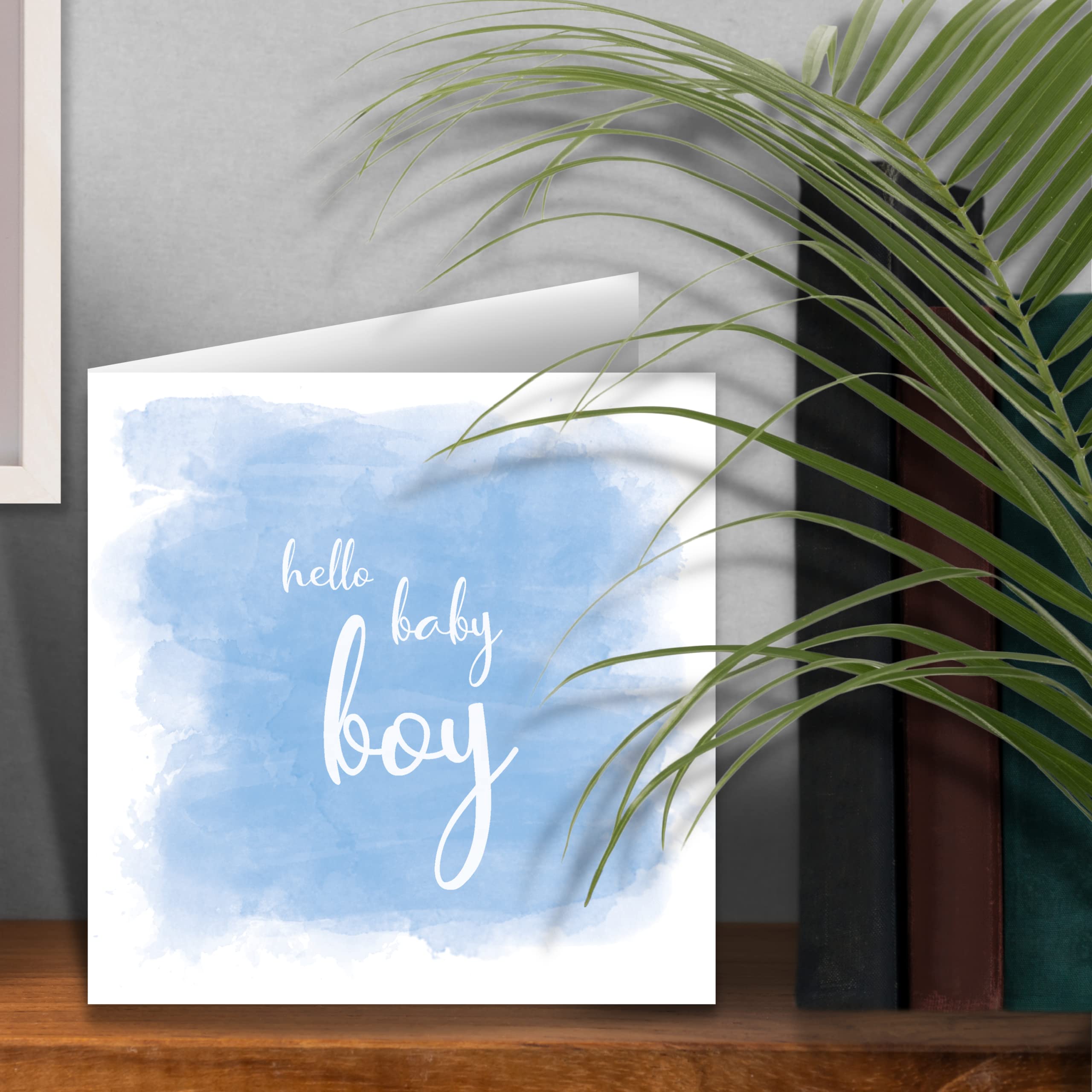 Pastel Baby Boy Congratulations Cards - Welcome & It's A Boy Greeting Cards for Newborn, Baby Shower, Gender Reveal & First Birthday Celebrations