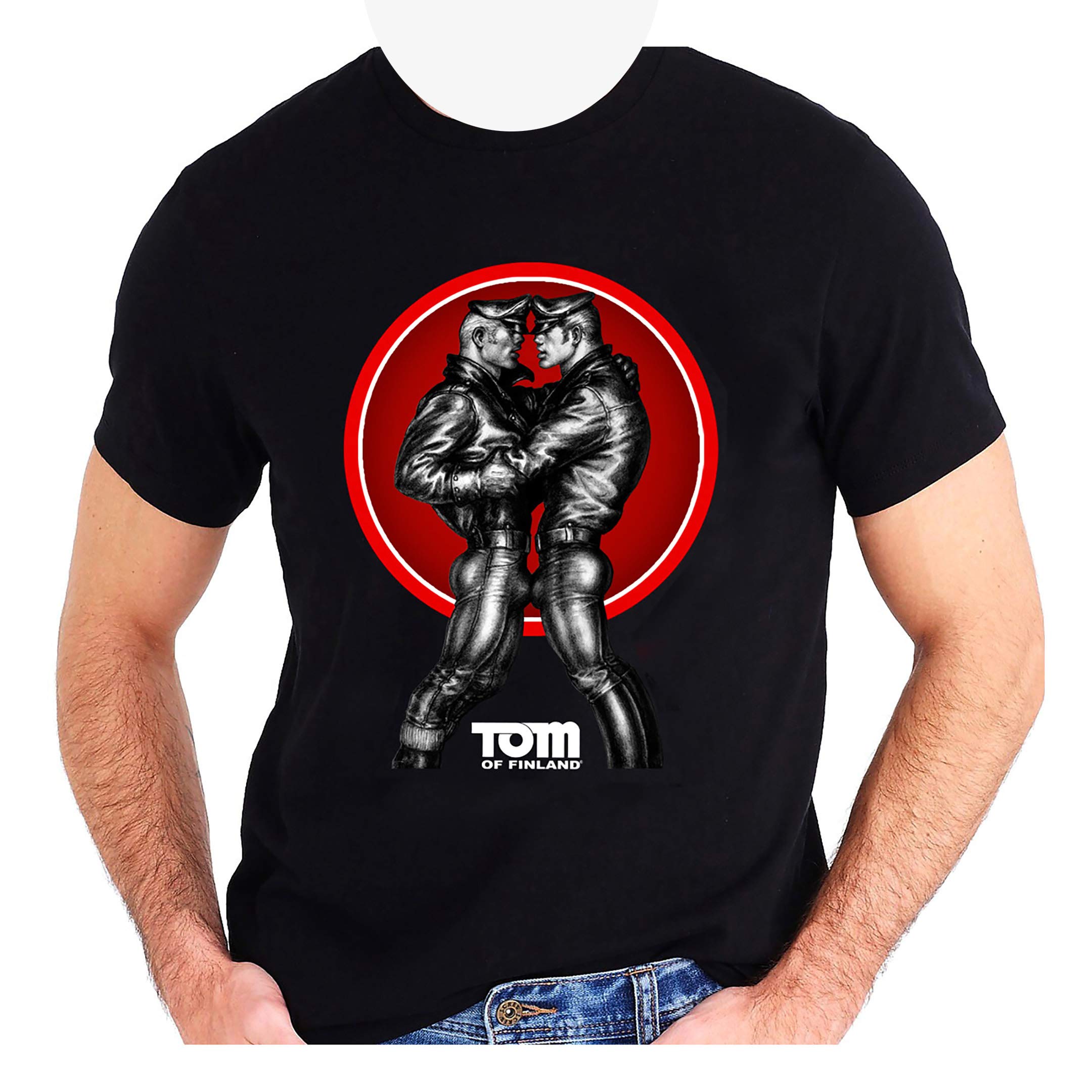 Tom of Finland Gay Leathermen T-Shirt - Vintage Motorcycle Biker Tee for Men - Perfect for Pride Events, Leather Bars & Motorcycle Rides