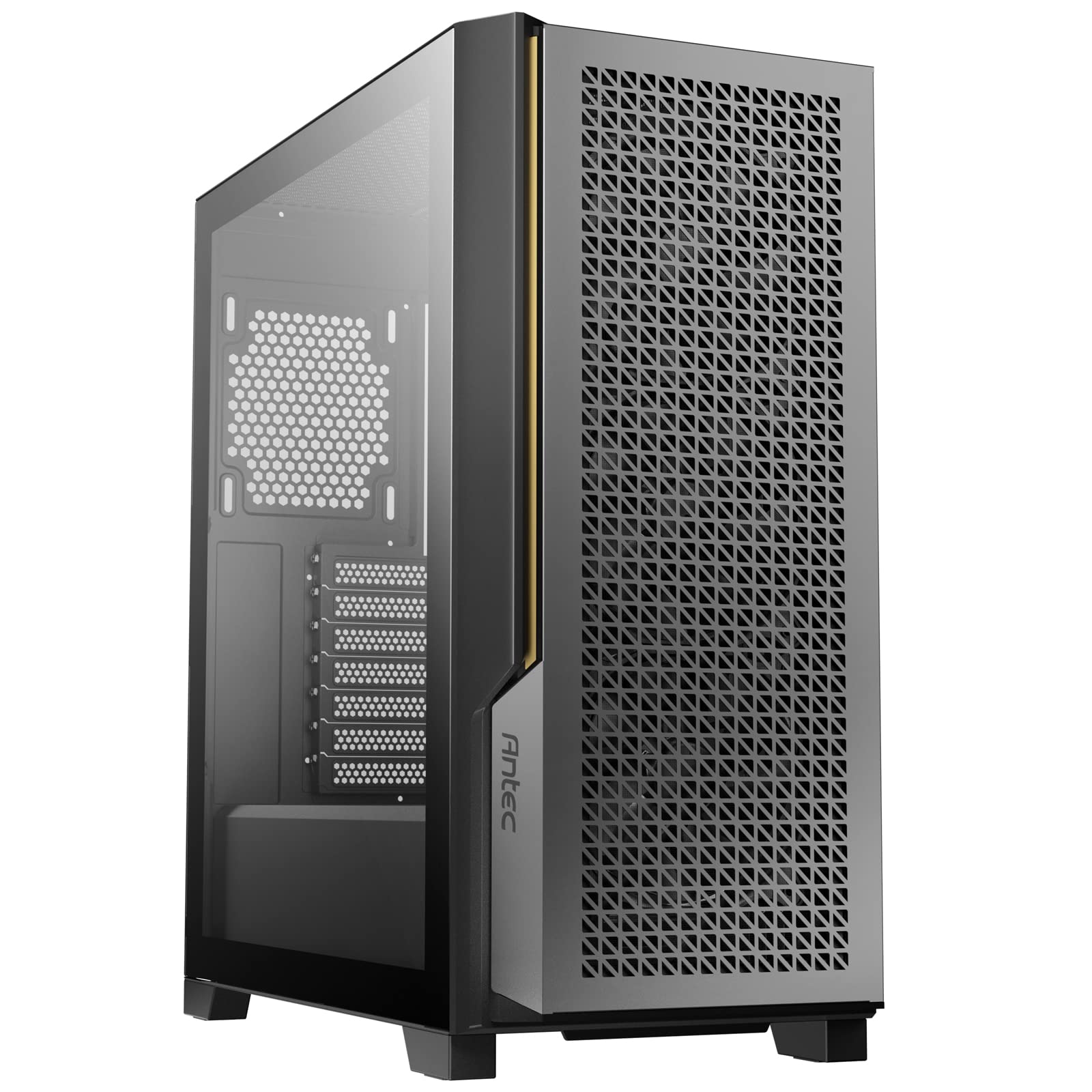 Antec Performance Series P20C Mid-Tower E-ATX PC Case - High Airflow Metal Mesh Front Panel, 3x120mm PWM Fans, USB 3.2 Gen2 Type-C, Dual 360mm Radiator Support, GPU Bracket - Perfect for Gaming Rigs & High-Performance Workstations