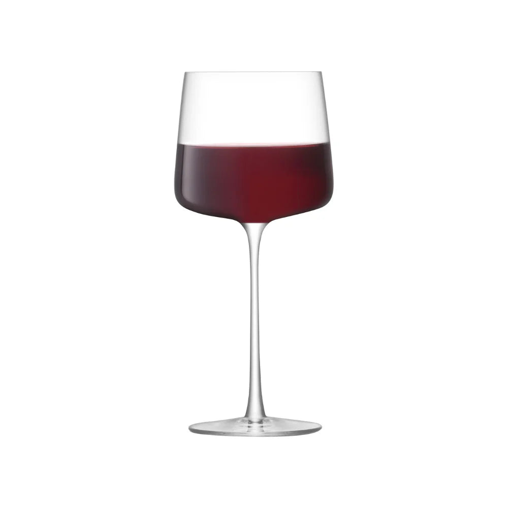 Premium LSA Metropolitan Wine Glass Set of 4 - Handmade Elegant Stemware for Red & White Wine - Perfect for Dinner Parties, Weddings & Home Entertaining
