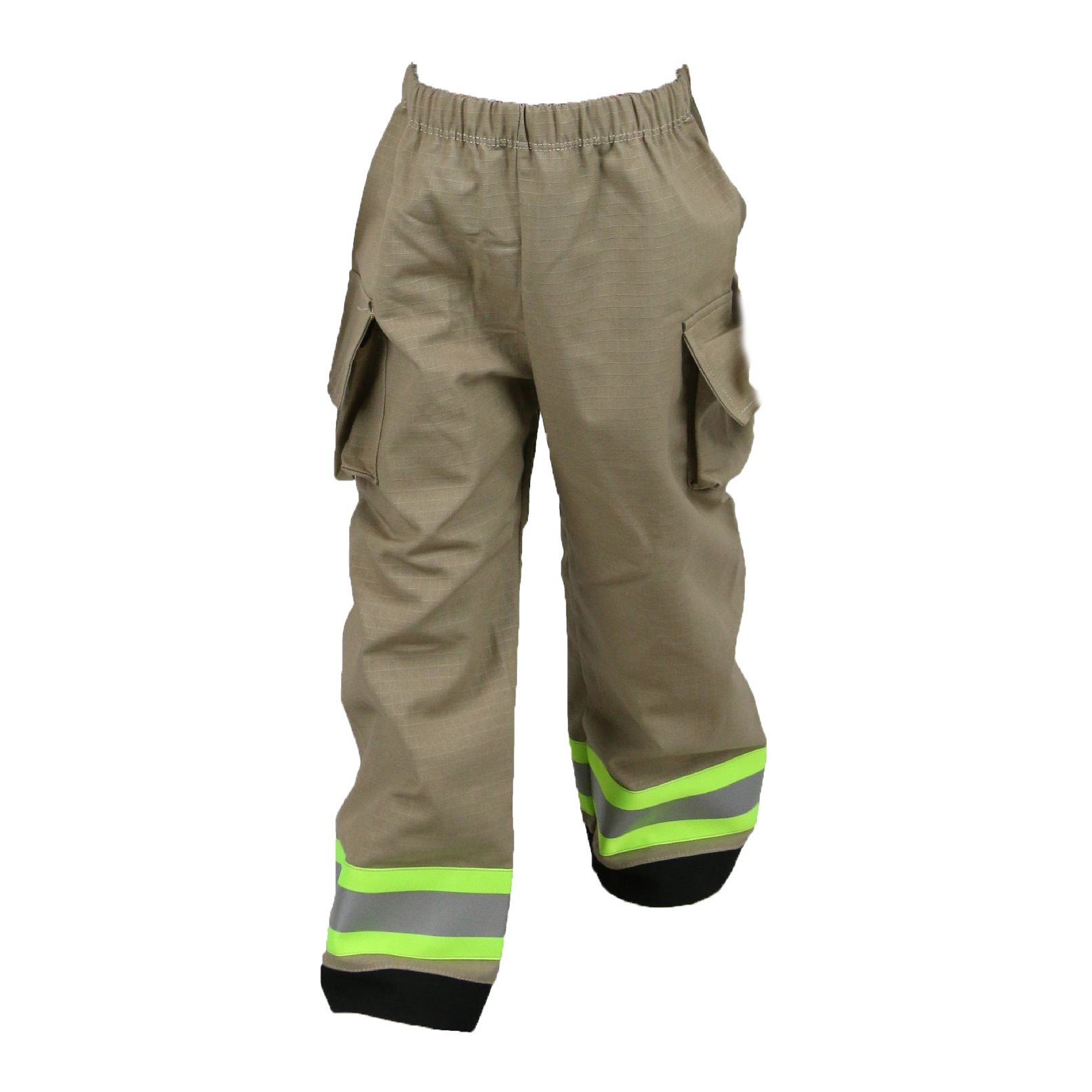 Personalized Firefighter 3-Piece Toddler Outfit Set - Tan Uniform for Kids Dress Up & Role Play Costume - Perfect for Halloween, Birthday Parties & Pretend Play
