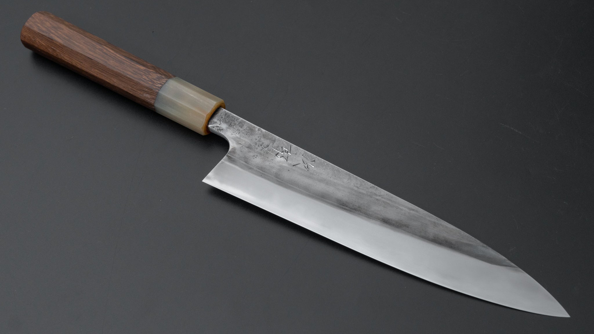 Premium Jiro Tsuchime Petty Knife 180mm - Japanese High Carbon Steel Blade with Taihei Tagayasan Handle (#530) - Perfect for Sushi, Vegetables & Precision Kitchen Tasks