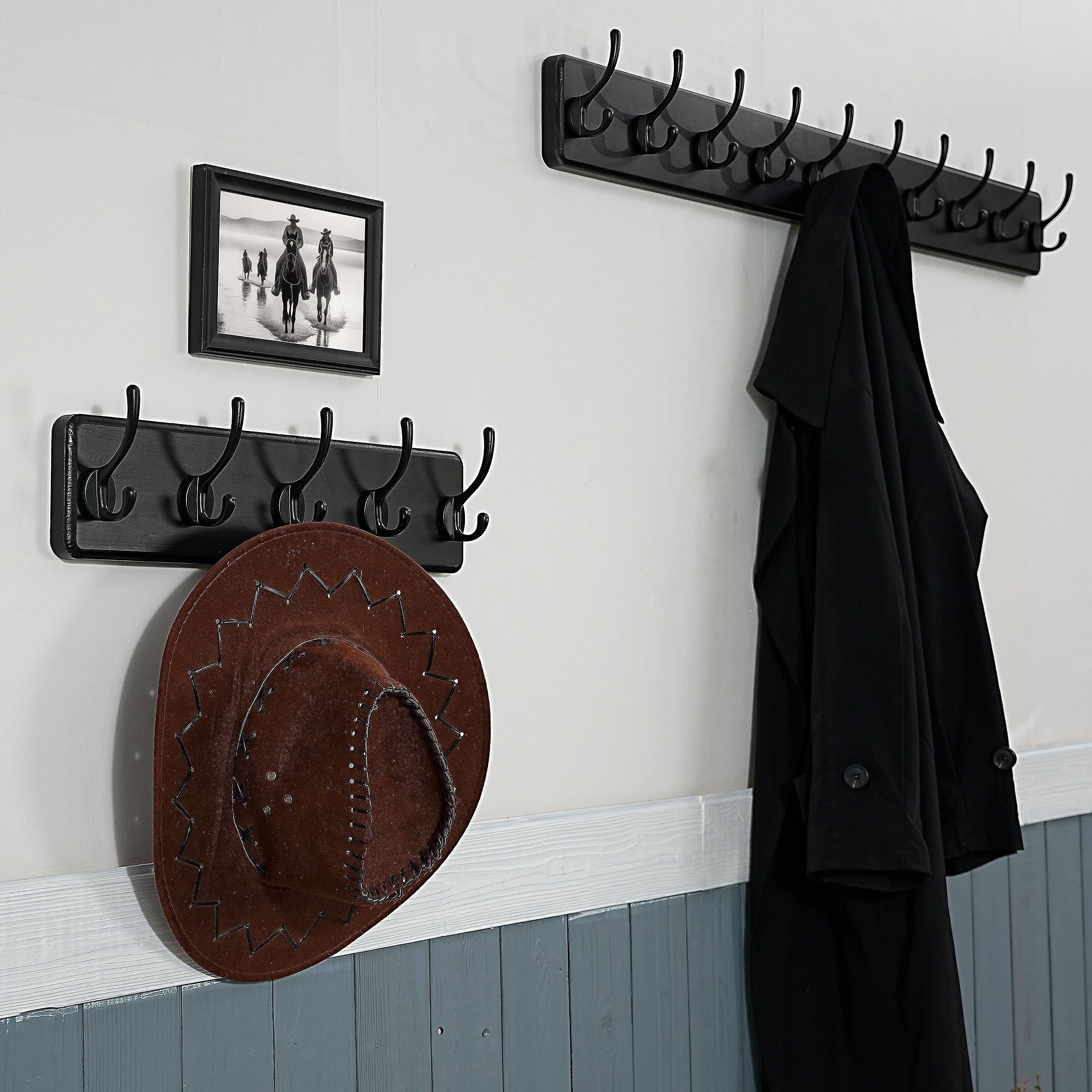 WEBI 10-Hook Wall Mounted Coat Rack - 38.6