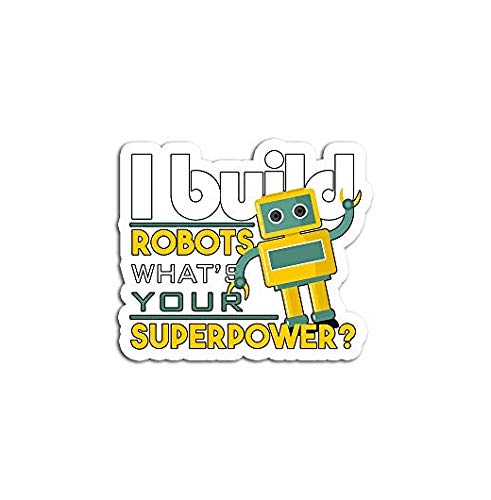 Robotics Engineer Sticker - Premium Vinyl Decal for Laptop, Car, Truck, Wall & Phone | Durable Waterproof Decal for Engineers & Tech Enthusiasts | Perfect for STEM Gifts, DIY Projects & Office Decor