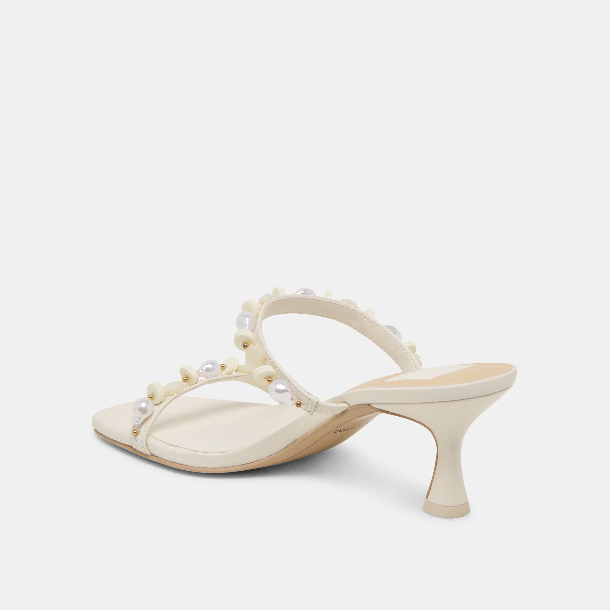 GRASON Women's White Leather Heels - Comfortable High Heel Shoes for Party, Wedding & Office Wear - Stylish Dress Pumps for Women