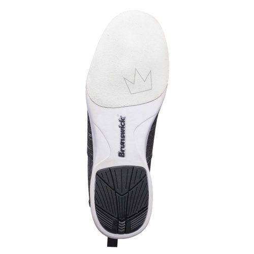 Brunswick Men's Renegade Black & White Bowling Shoes - Lightweight Comfort for League Play & Tournament Performance