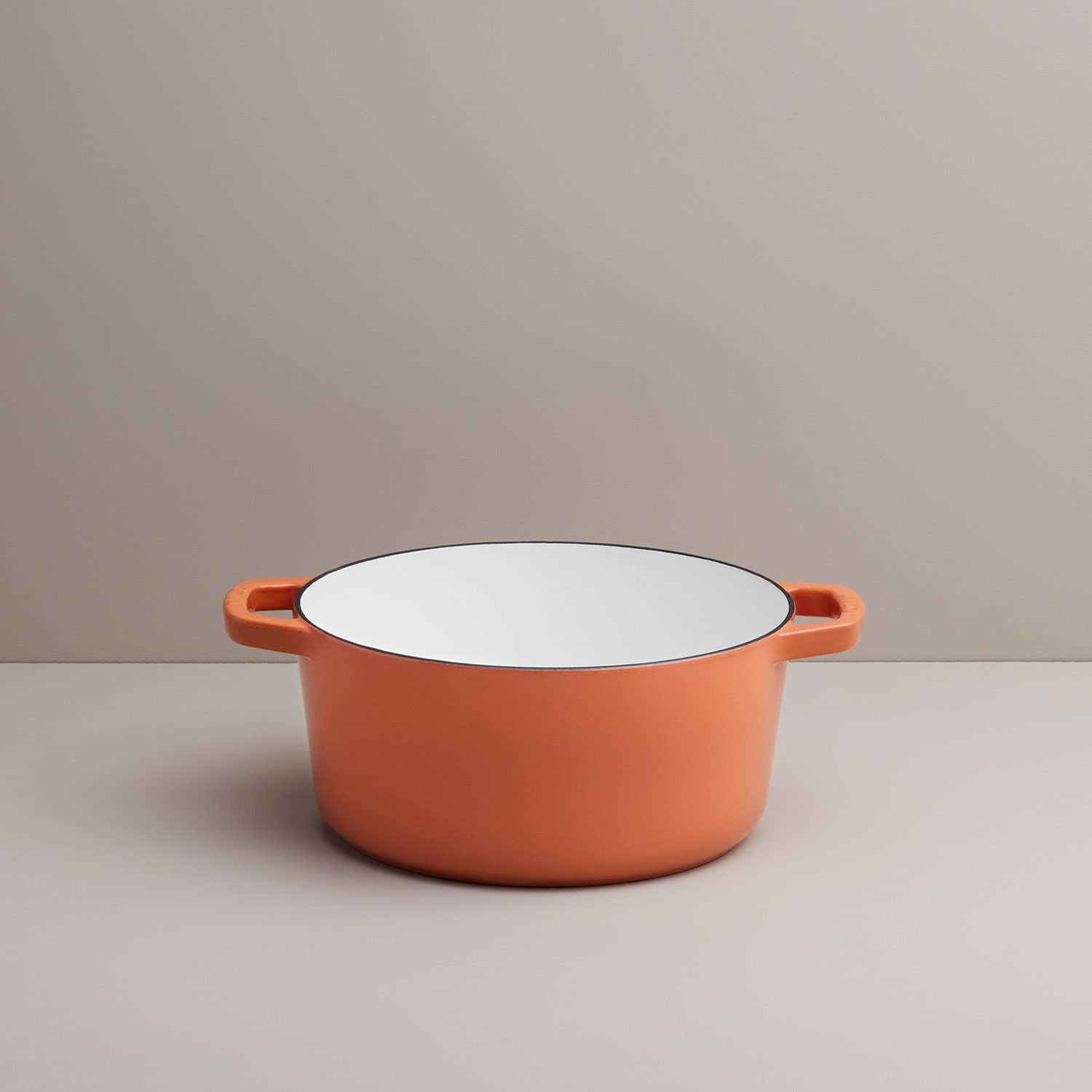 Premium 3.5-Quart Enameled Cast Iron Dutch Oven with Lid – Kana Milo Enamel Coated Casserole Pot | Oven & Dishwasher Safe | Fresh Terracotta with Gold Knob | Perfect for Soups, Stews, Braising & Baking