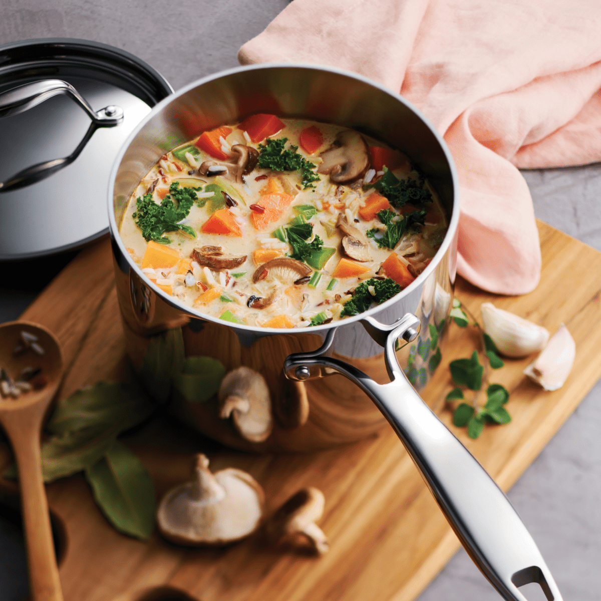 Tramontina Premium Stainless Steel Covered Sauce Pan - 1.5QT, 2QT, 3QT Sizes - Ideal for Cooking Sauces, Soups & Stews - Professional Kitchen & Home Use