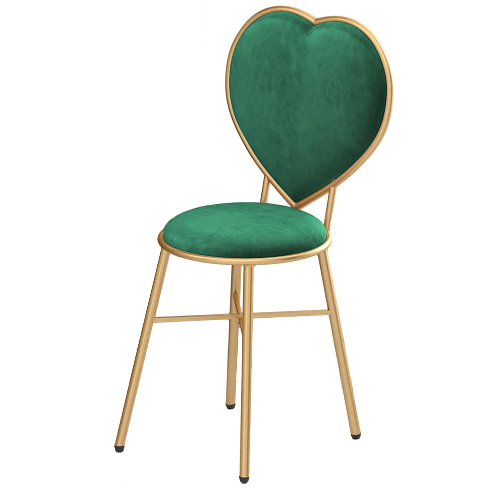 JHSLXD Creative Love-Shaped Vanity Chair - 81CM Green Makeup Dressing Table Stool for Kids Room & Bedroom Decor - Perfect for Girls' Bedroom, Nursery, and Home Beauty Station