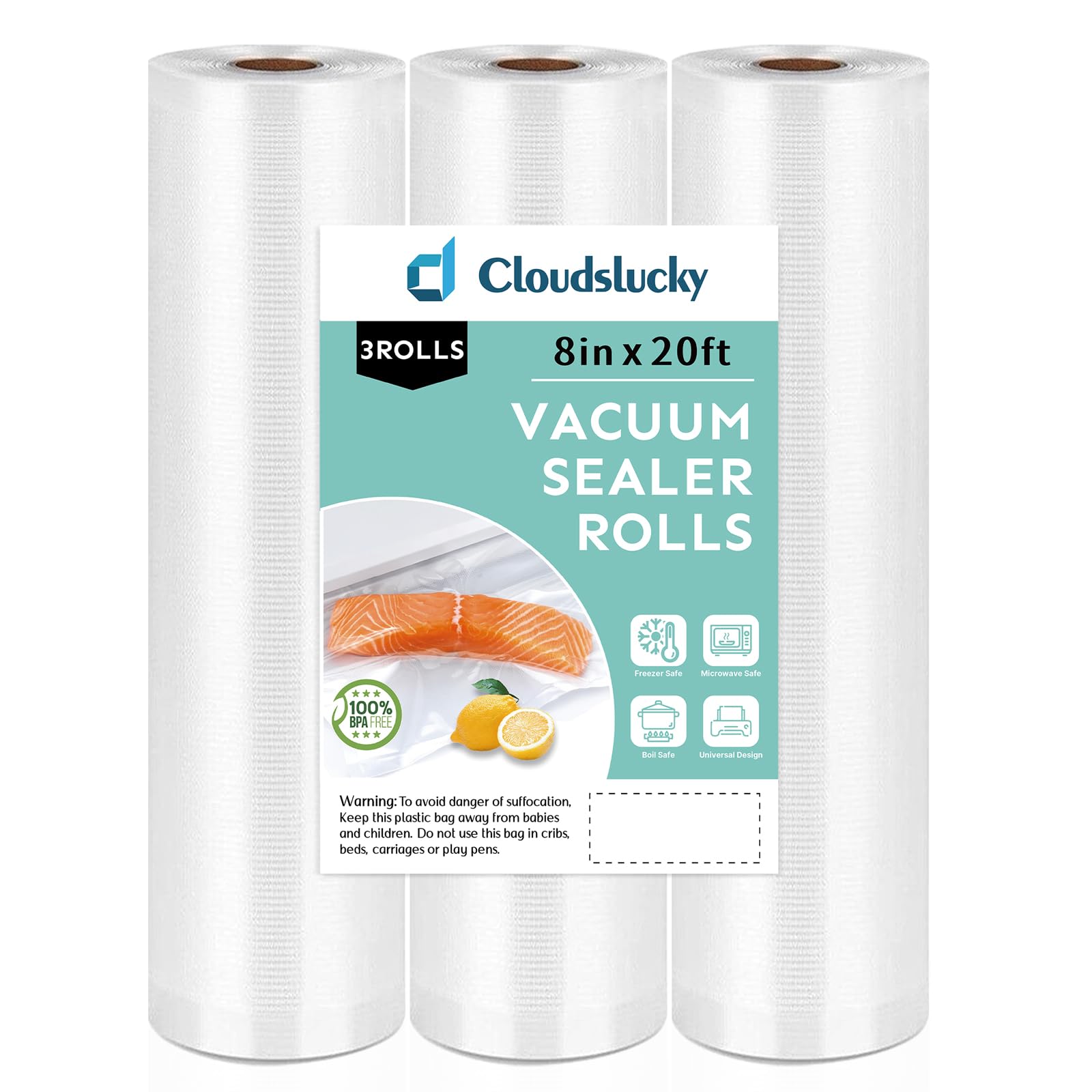 BPA-Free Vacuum Sealer Food Saver Rolls 8