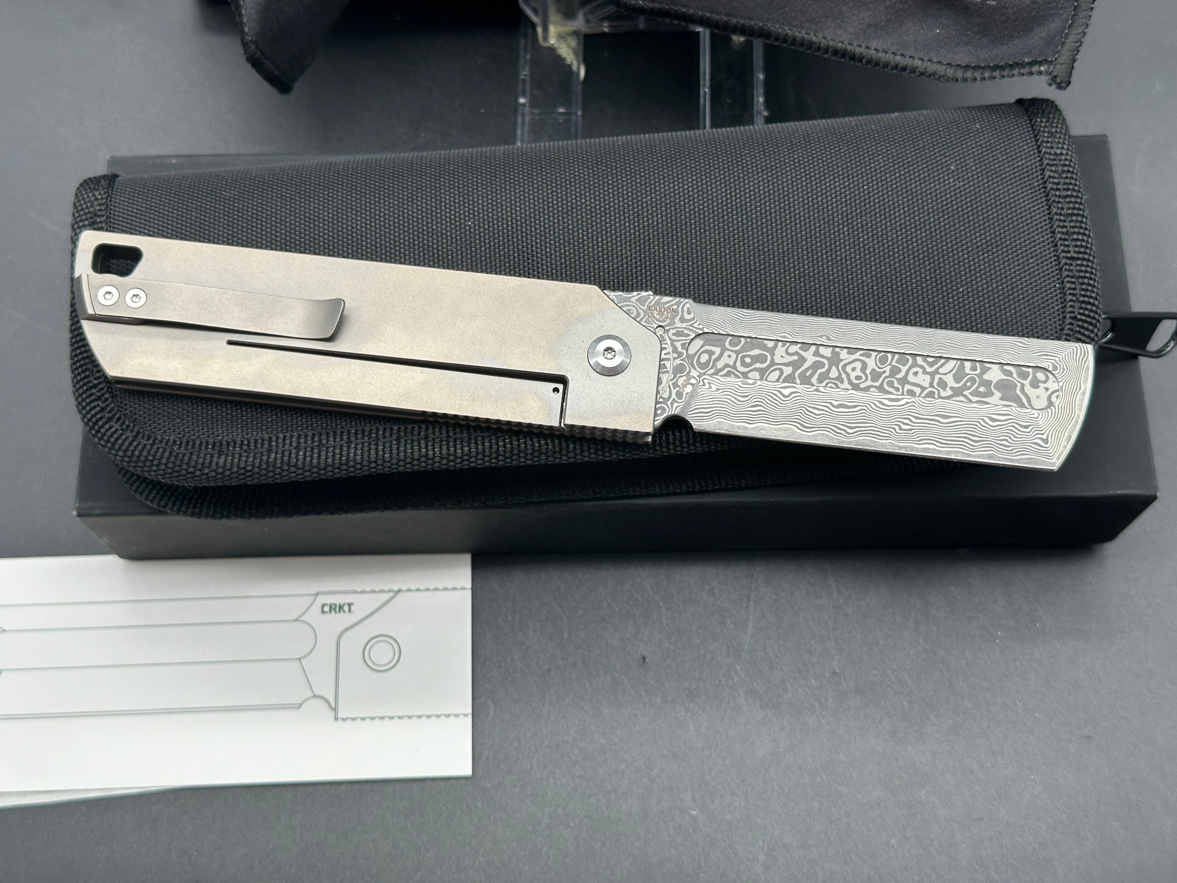 CRKT Mbombo Frame Lock Knife - Titanium Handle with 3.23