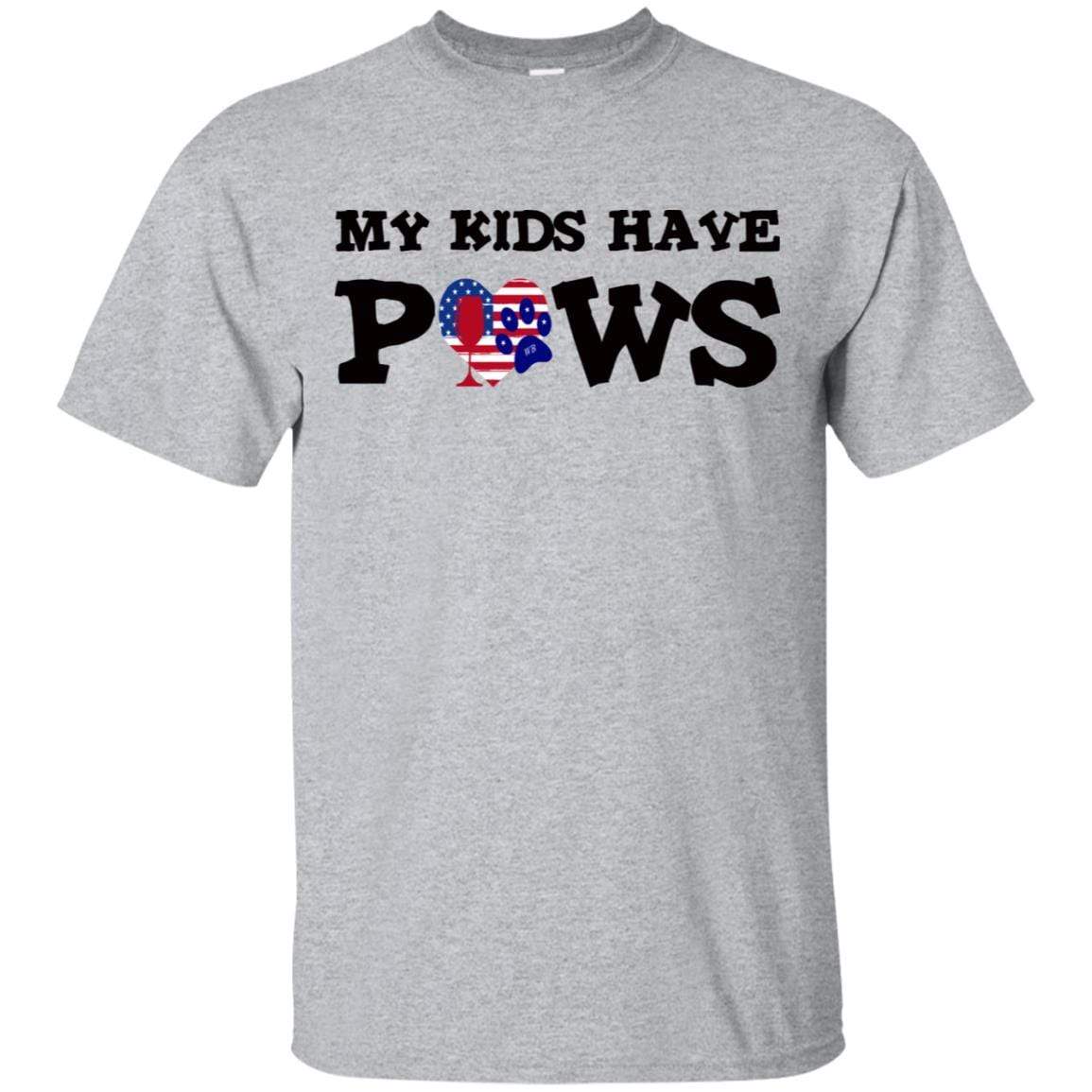 My Kids Have Paws Funny Dog Lover T-Shirt - Ultra Soft Cotton Pet Owner Tee for Women & Men - Perfect for Dog Walks, Vet Visits & Pet Lovers Gifts