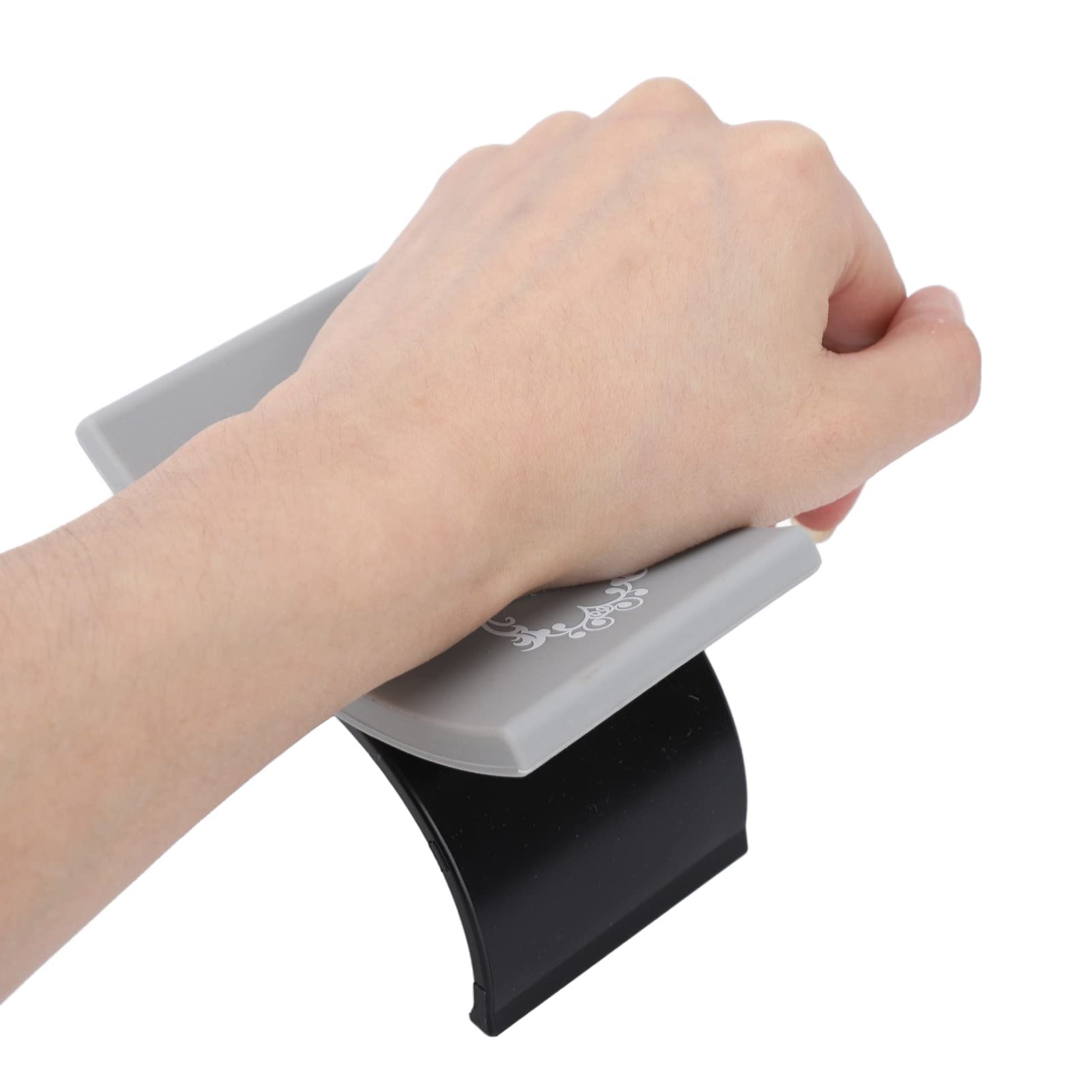 Professional Nail Arm Rest Cushion - Soft U-Shaped Silicone Hand Pillow Holder for Manicure & Pedicure | Ergonomic Nail Technician Tool for Salon & DIY Nail Art (Black) - Perfect for Gel Polish, Acrylic Nails & Spa Treatments