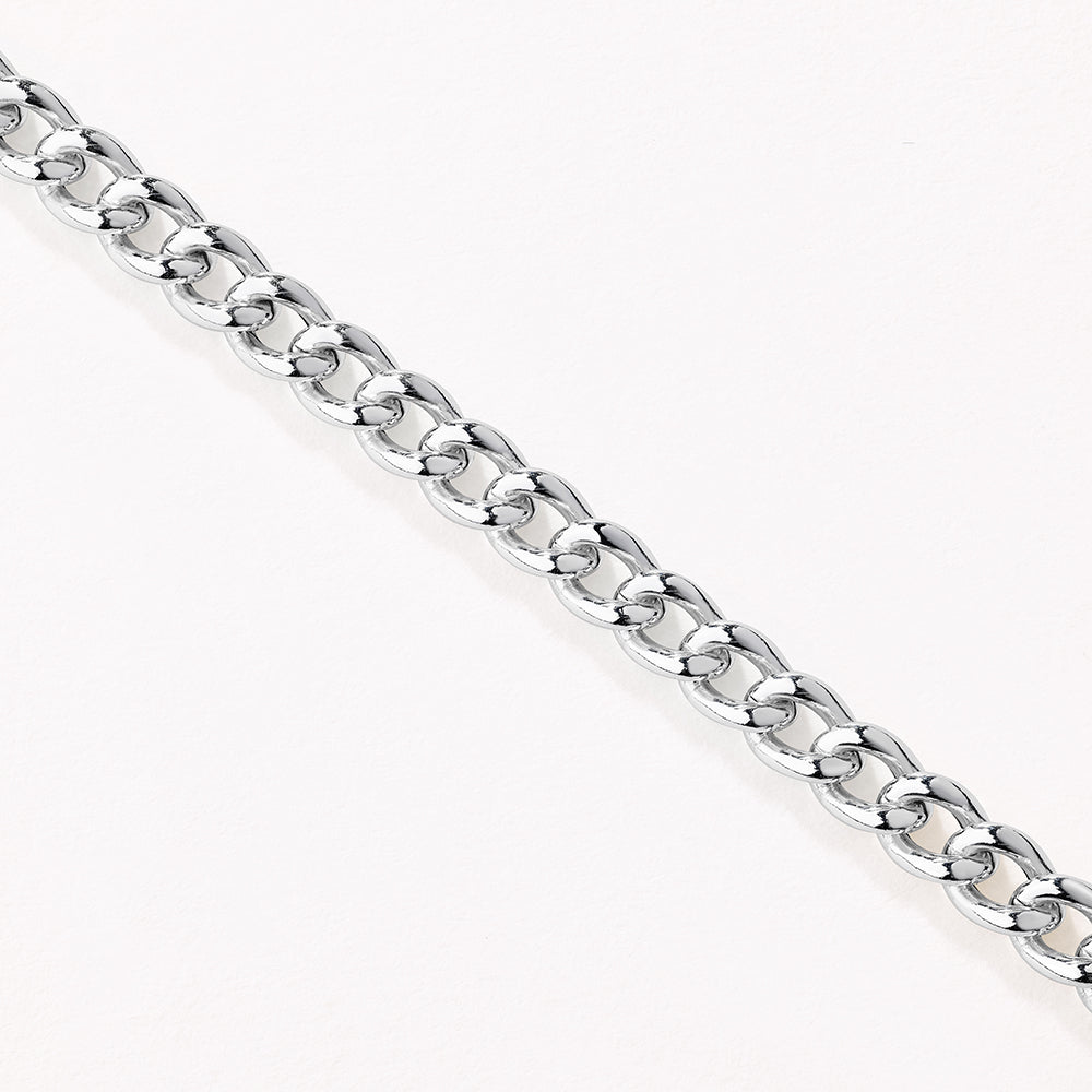 Stylish Silver Curb Chain Necklace for Women - Perfect for Everyday Wear, Layering & Gift Giving